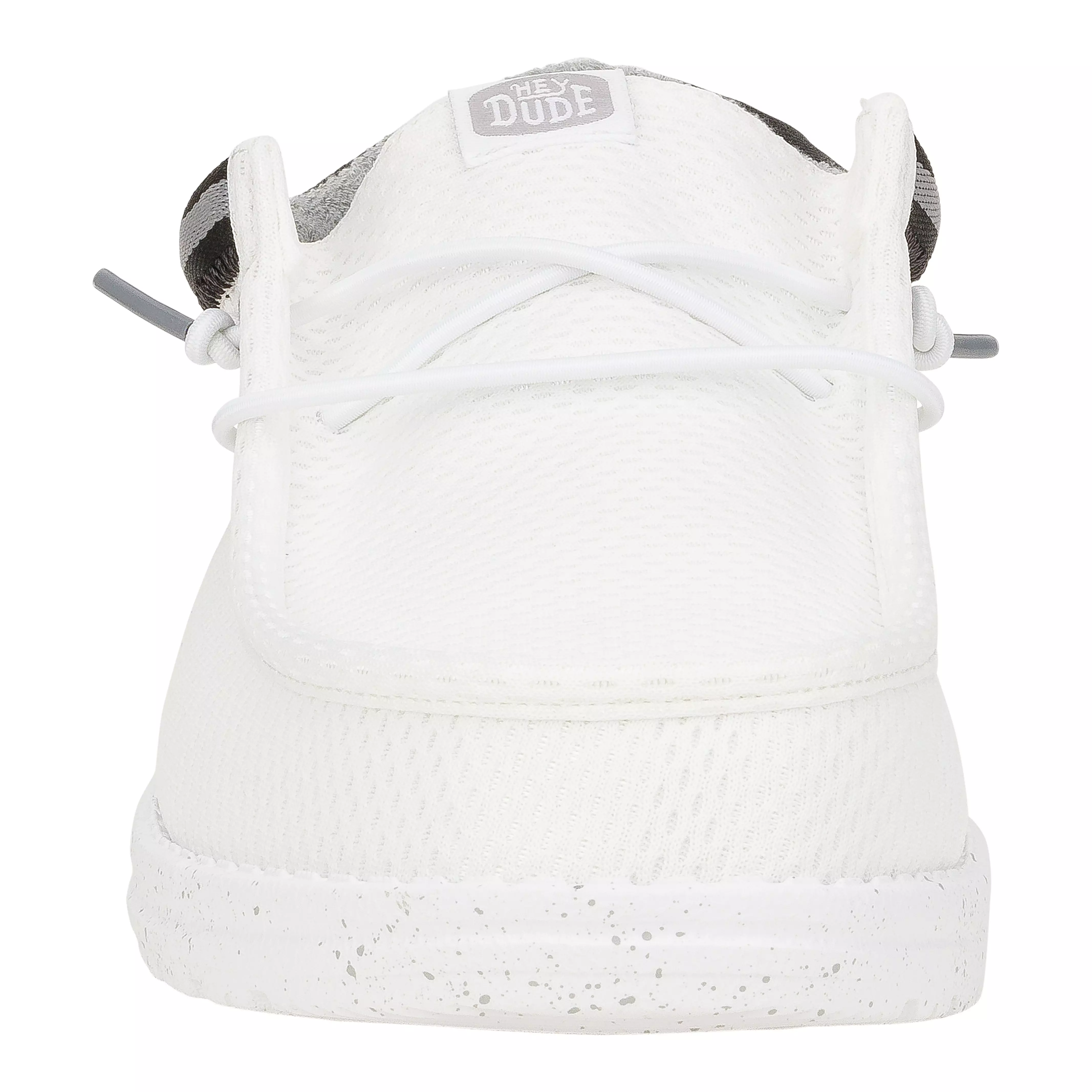 Hey Dude Wally Varsity Jersey "White/Grey" Men's Shoe - WHITE/GREY