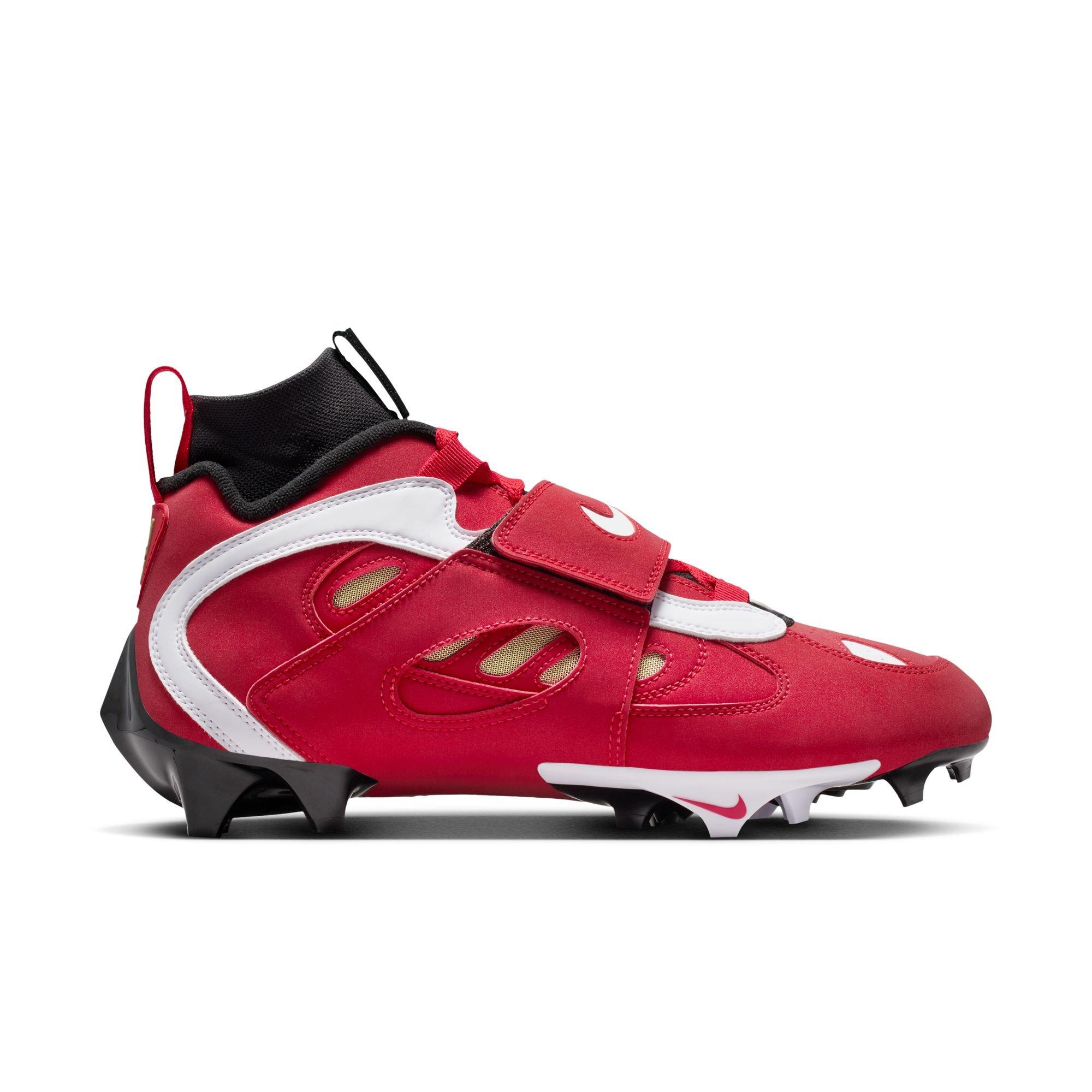 Nike Diamond Turf 2 "Prime Red" Men's Football Cleat - BLACK/WHITE/RED Thumbnail View 2