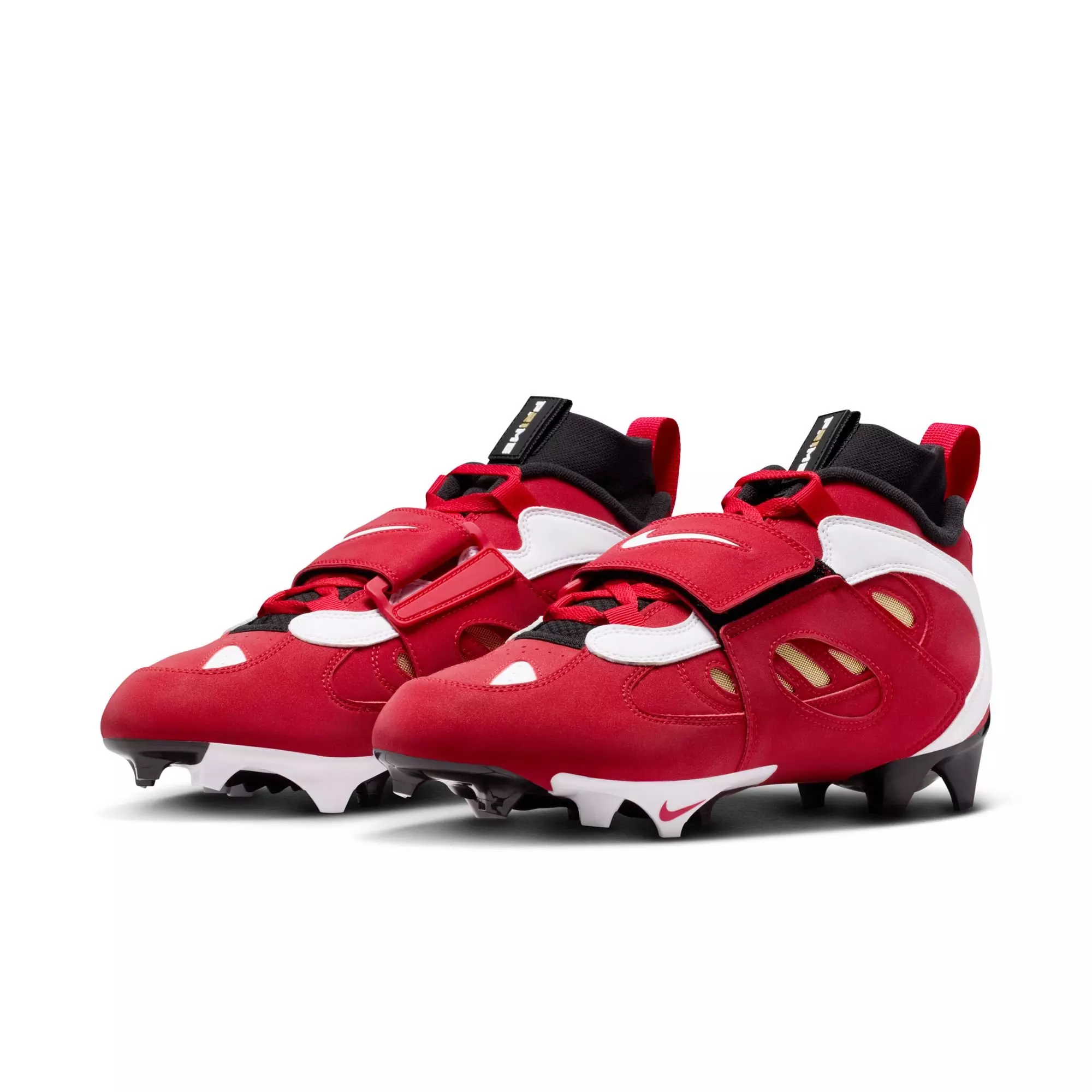 Nike Diamond Turf 2 "Prime Red" Men's Football Cleat - BLACK/WHITE/RED