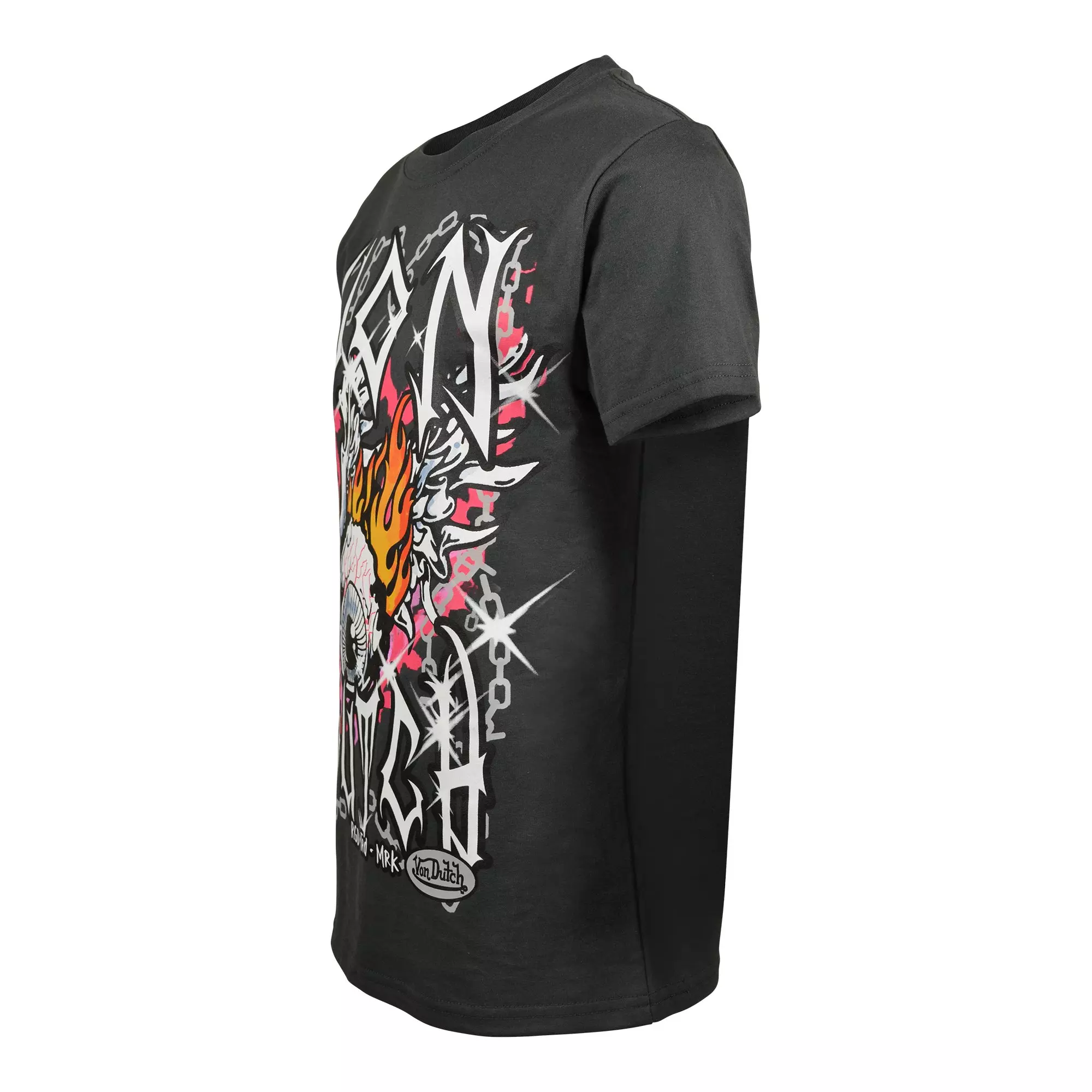 Von Dutch Big Boys' Eye Tee - BLACK