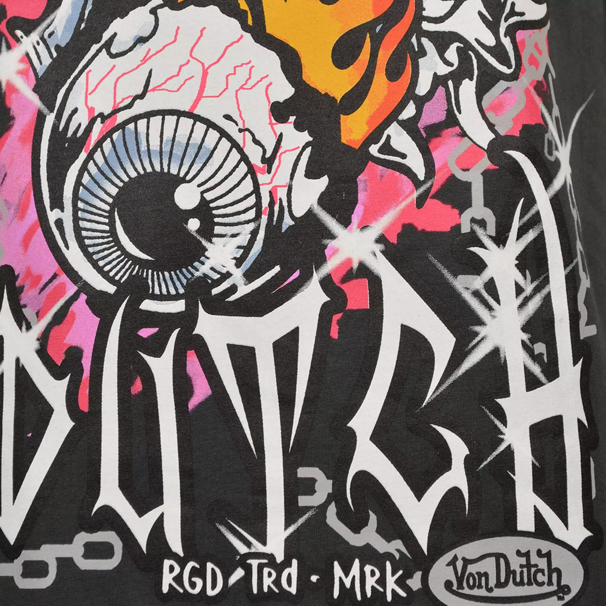 Von Dutch Big Boys' Eye Tee - BLACK