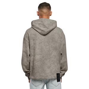 Forgotten Faces Men's Acic Wash Boxy Raw Hem Hoodie - Asphalt