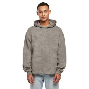 Forgotten Faces Men's Acic Wash Boxy Raw Hem Hoodie - Asphalt