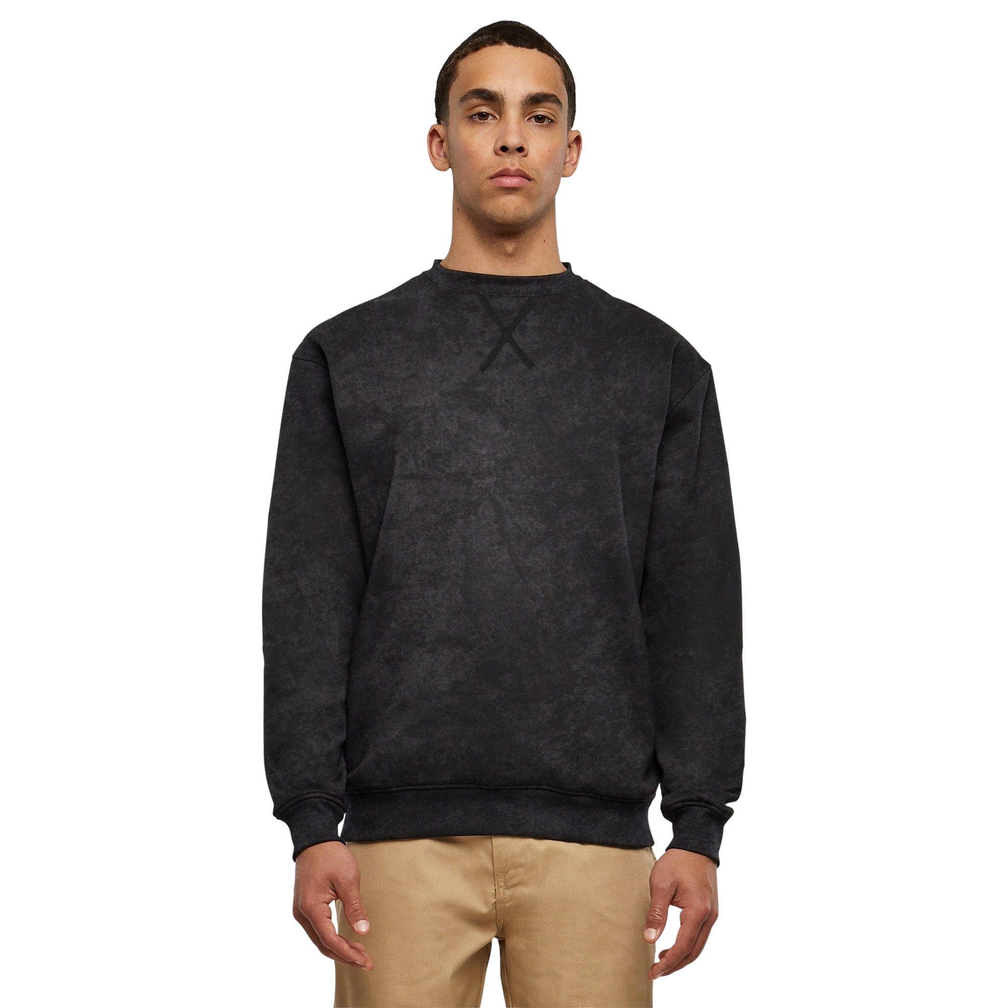 Forgotten Faces Men's Acid Wash Boxy Crewneck - Acid Black - BLACK Thumbnail View 1