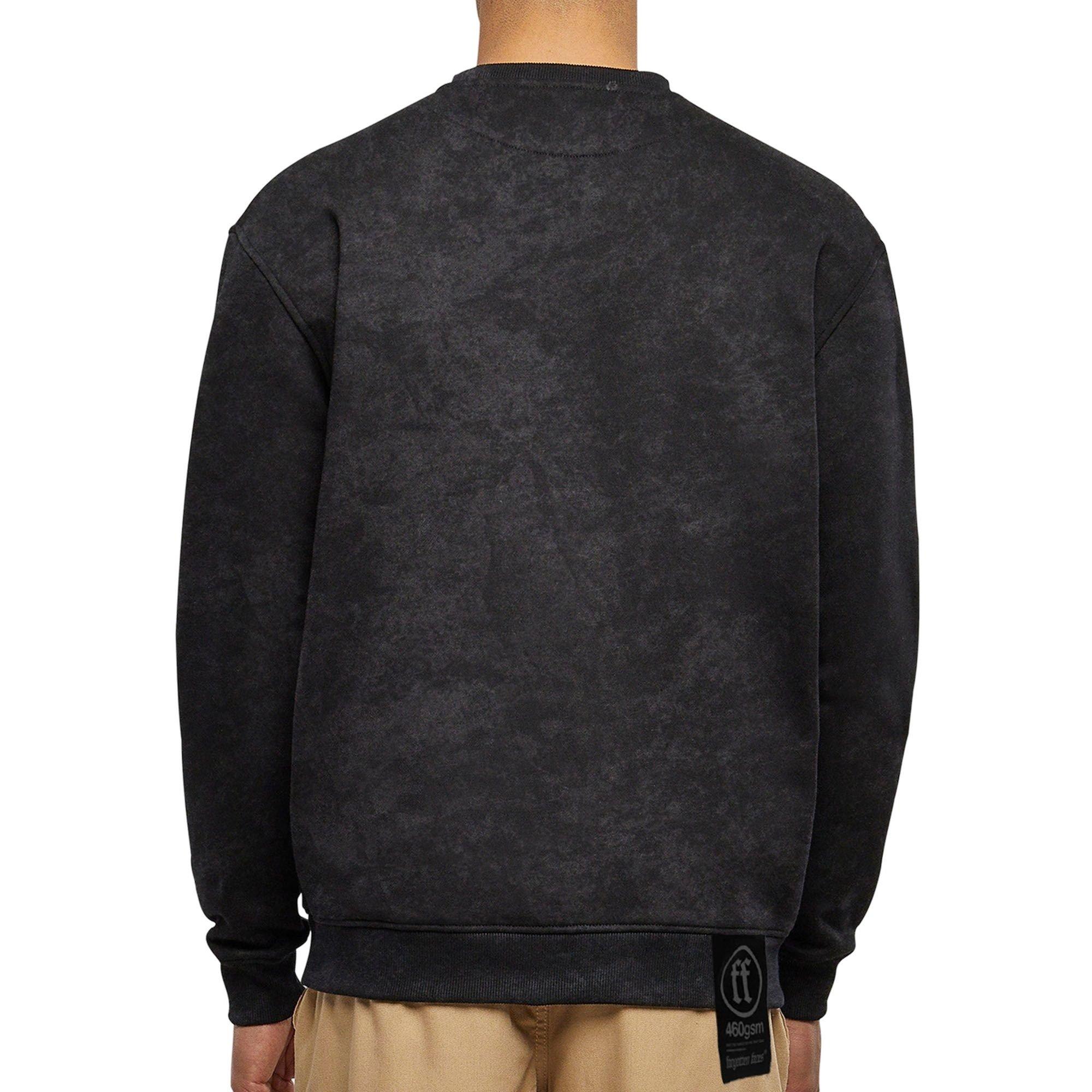 Forgotten Faces Men's Acid Wash Boxy Crewneck - Acid Black - BLACK Thumbnail View 4