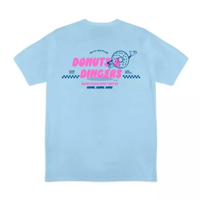 Baseball Lifestyle 101 Men's Donut Tee - Blue - BLUE