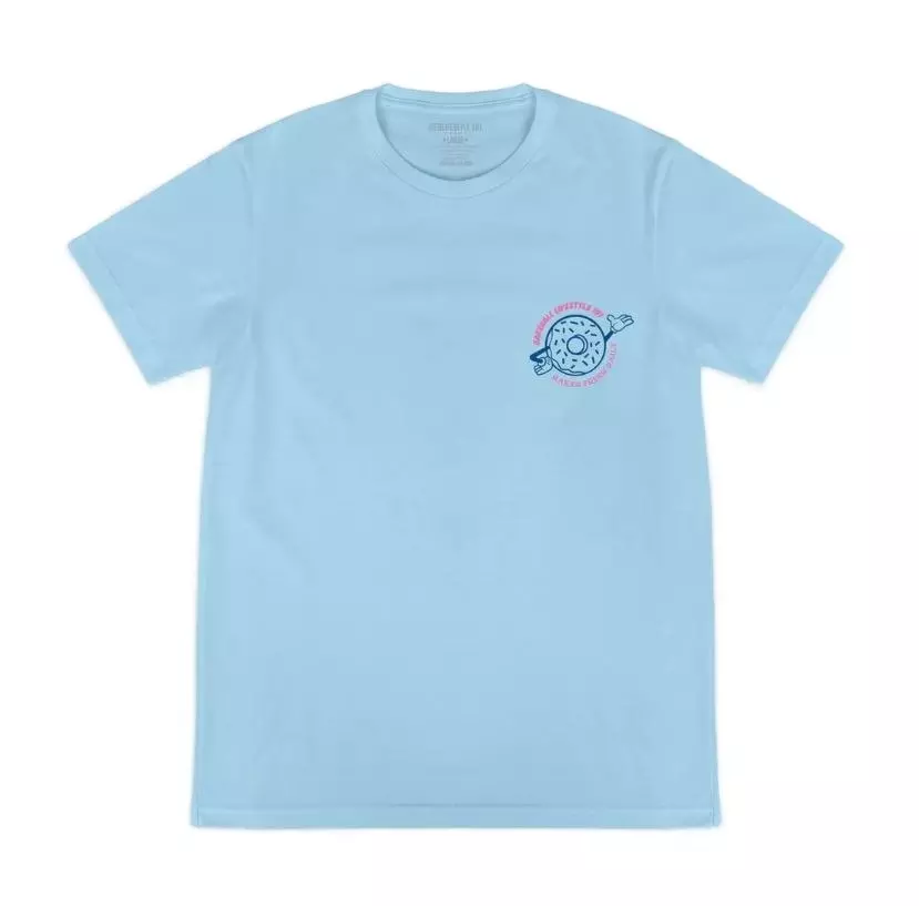 Baseball Lifestyle 101 Men's Donut Tee - Blue - BLUE
