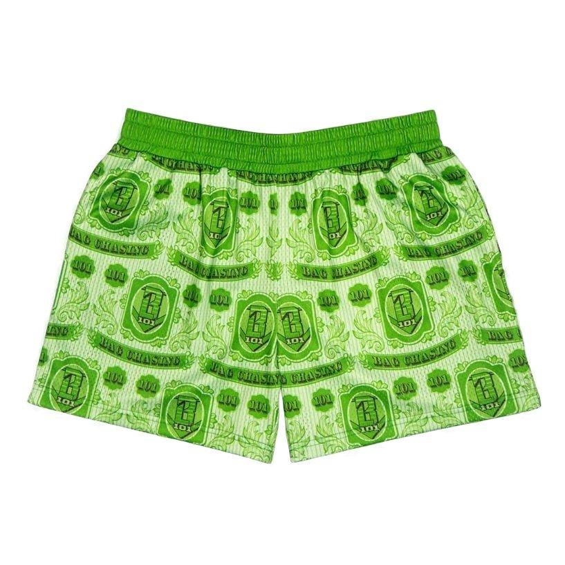 Baseball Lifestyle 101 Men's Bag Chaser Shorts - GREEN Thumbnail View 1