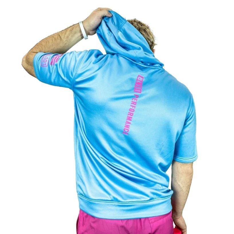 Baseball Lifestyle 101 Men's Baseball SZN Short Sleeve V2 Shirt - Cotton Candy - BLUE Thumbnail View 5