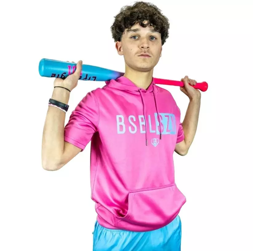 Baseball Lifestyle 101 Men's Baseball SZN Short Sleeve V2 Shirt - Cotton Candy Pink - PINK