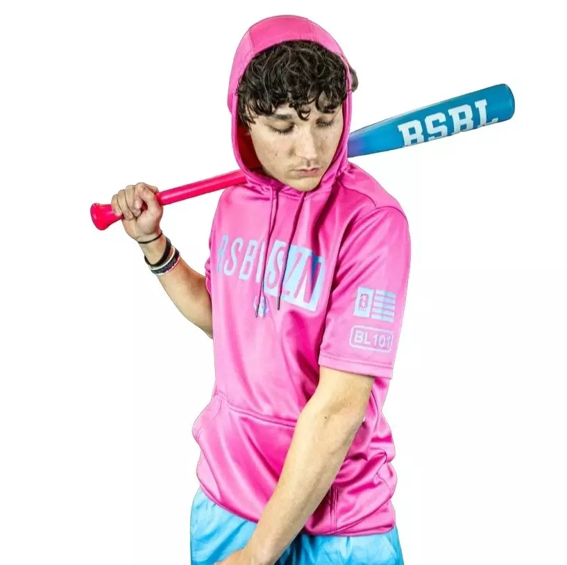 Baseball Lifestyle 101 Men's Baseball SZN Short Sleeve V2 Shirt - Cotton Candy Pink - PINK