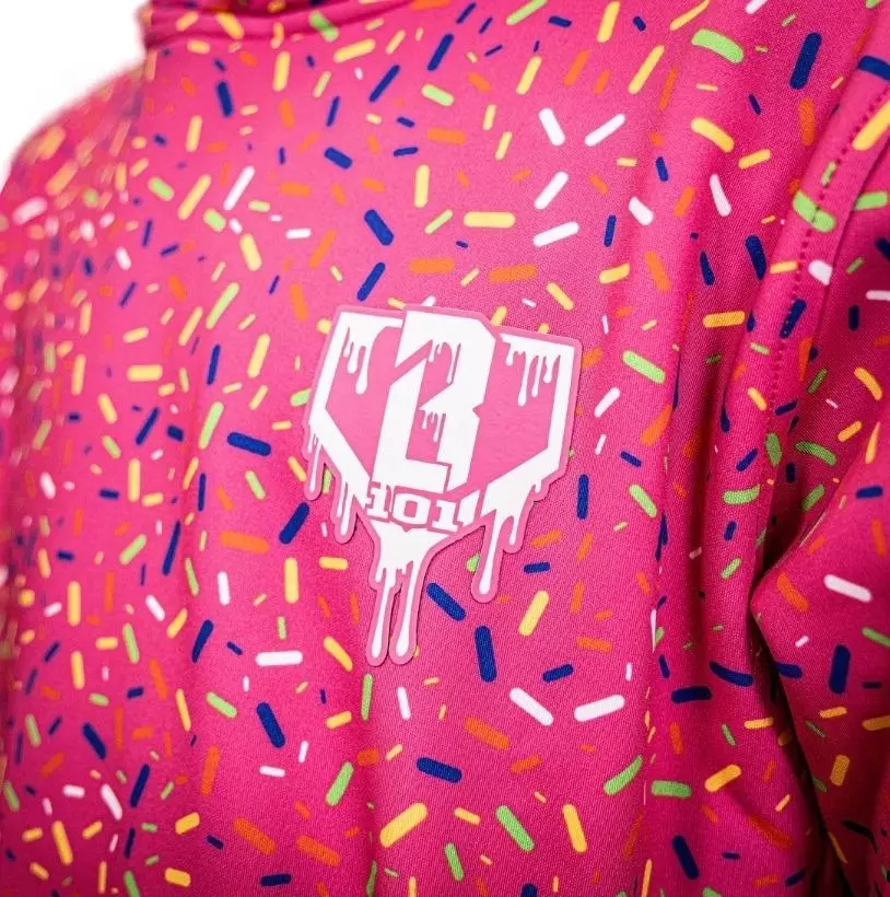 Baseball Lifestyle 101 Men's Ice Cream Hoodie - Strawberry - PINK