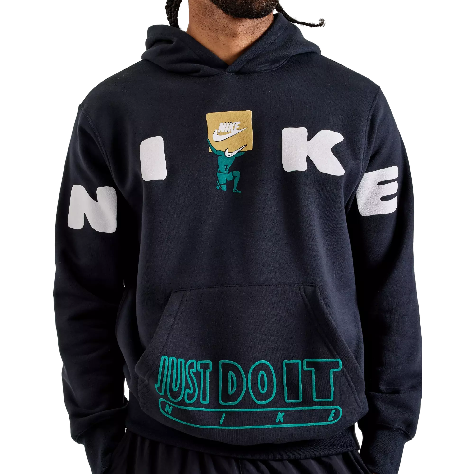 Nike Men's Club Fleece Hoodie - BLACK