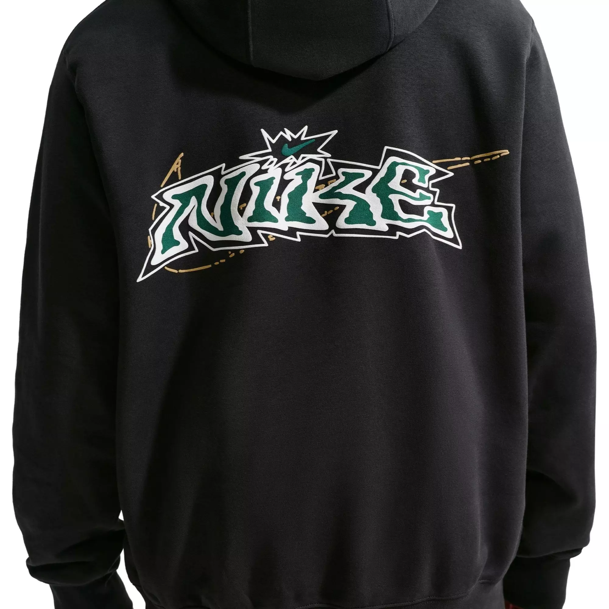 Nike Men's Club Fleece Pullover Hoodie - Black - BLACK