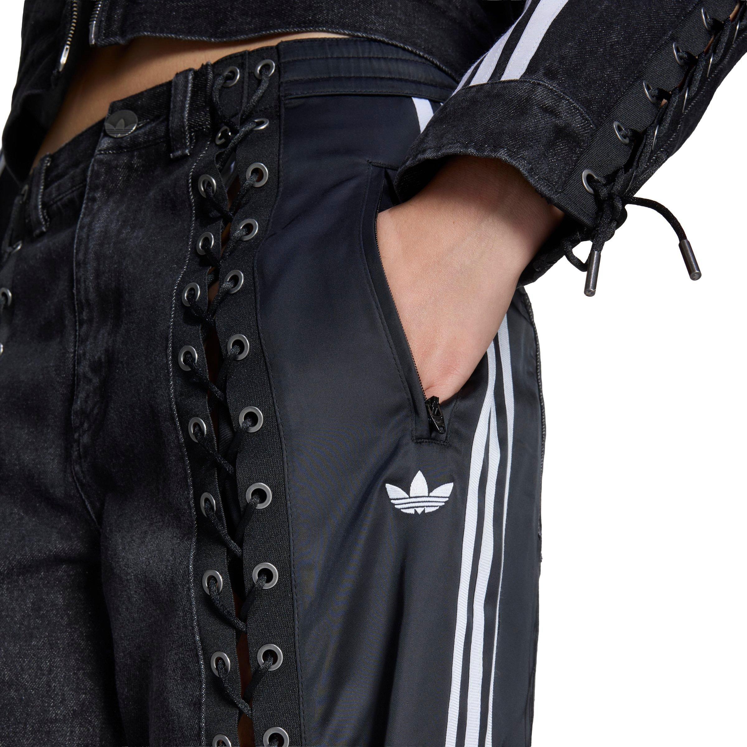adidas Originals Women's Denim Lacing Track Pants - BLACK Thumbnail View 3