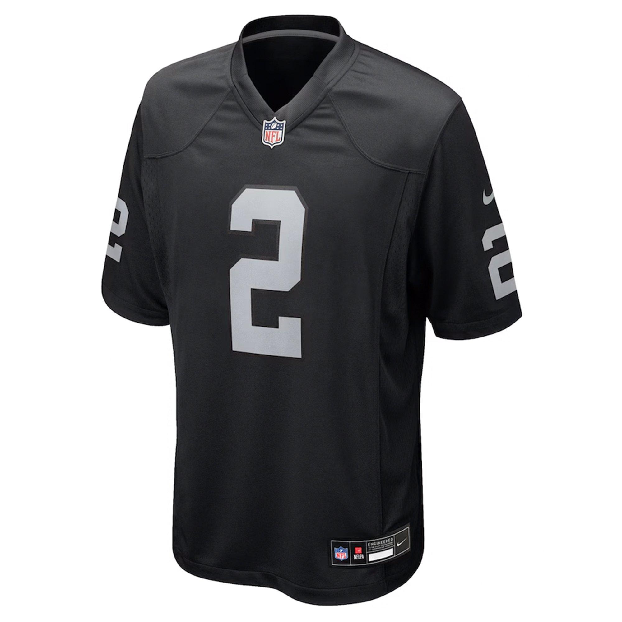 Nike Las Vegas Raiders Ashton Jeanty Game Jersey-Black - BLACK Thumbnail View 1