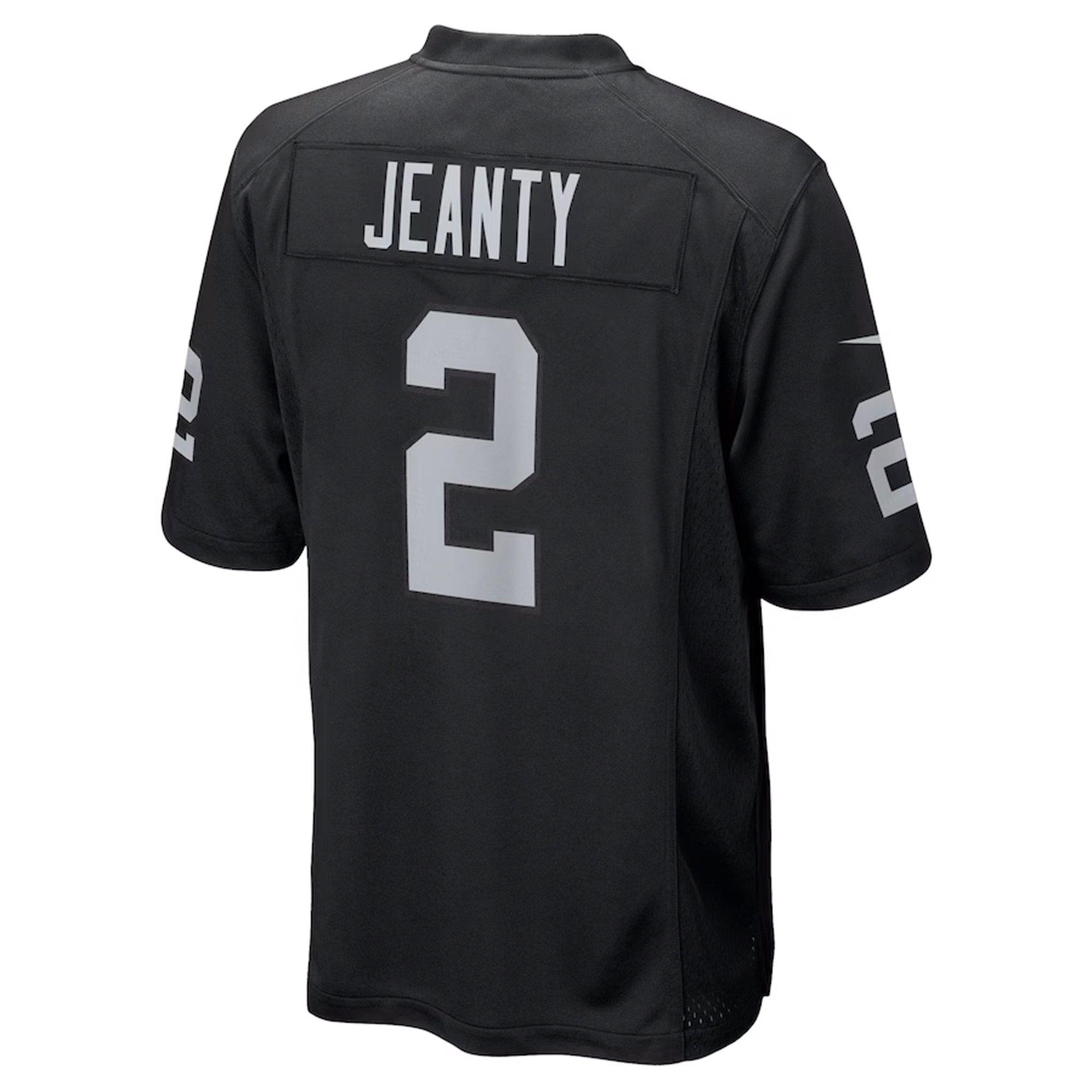 Nike Las Vegas Raiders Ashton Jeanty Game Jersey-Black - BLACK Thumbnail View 2
