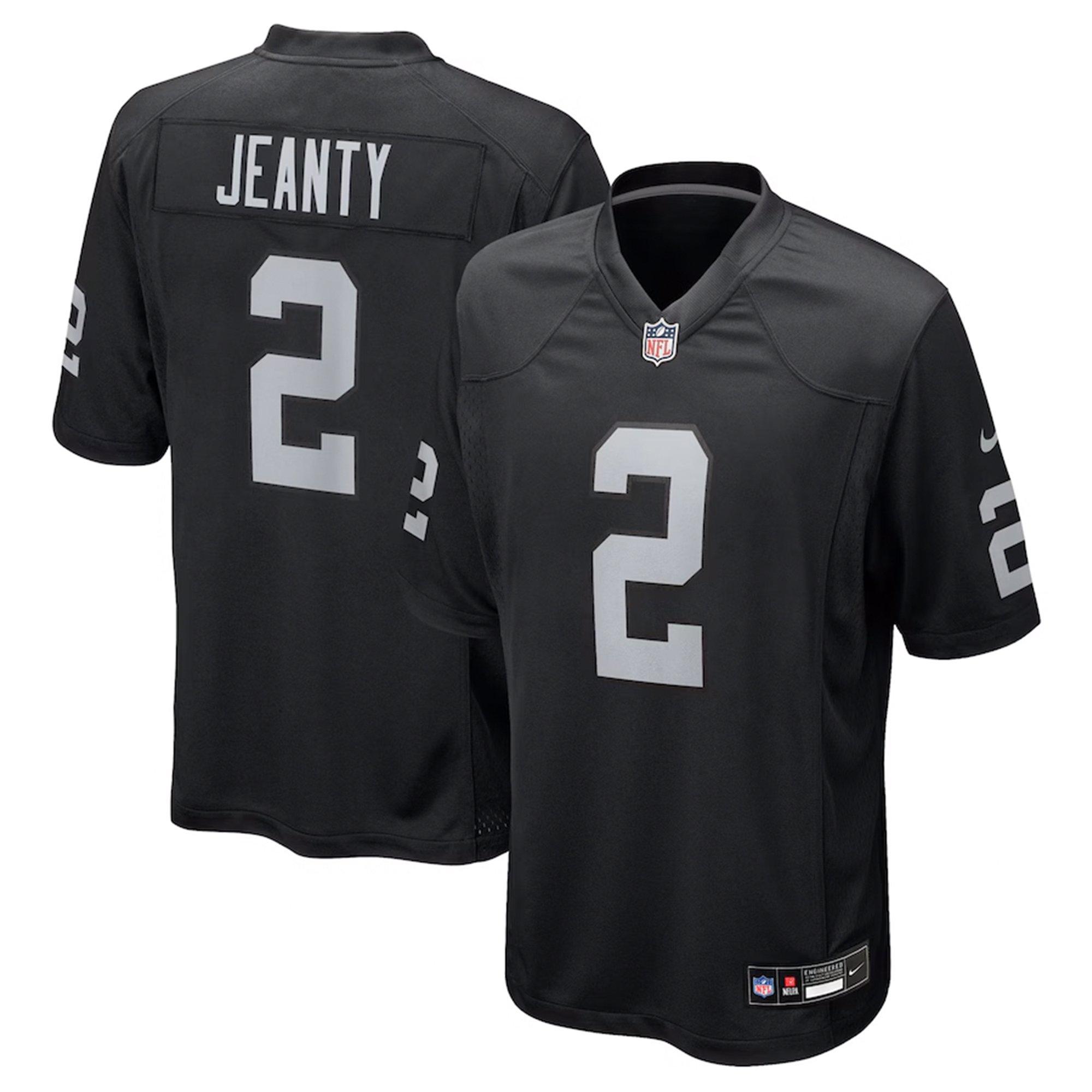 Nike Las Vegas Raiders Ashton Jeanty Game Jersey-Black - BLACK Thumbnail View 3