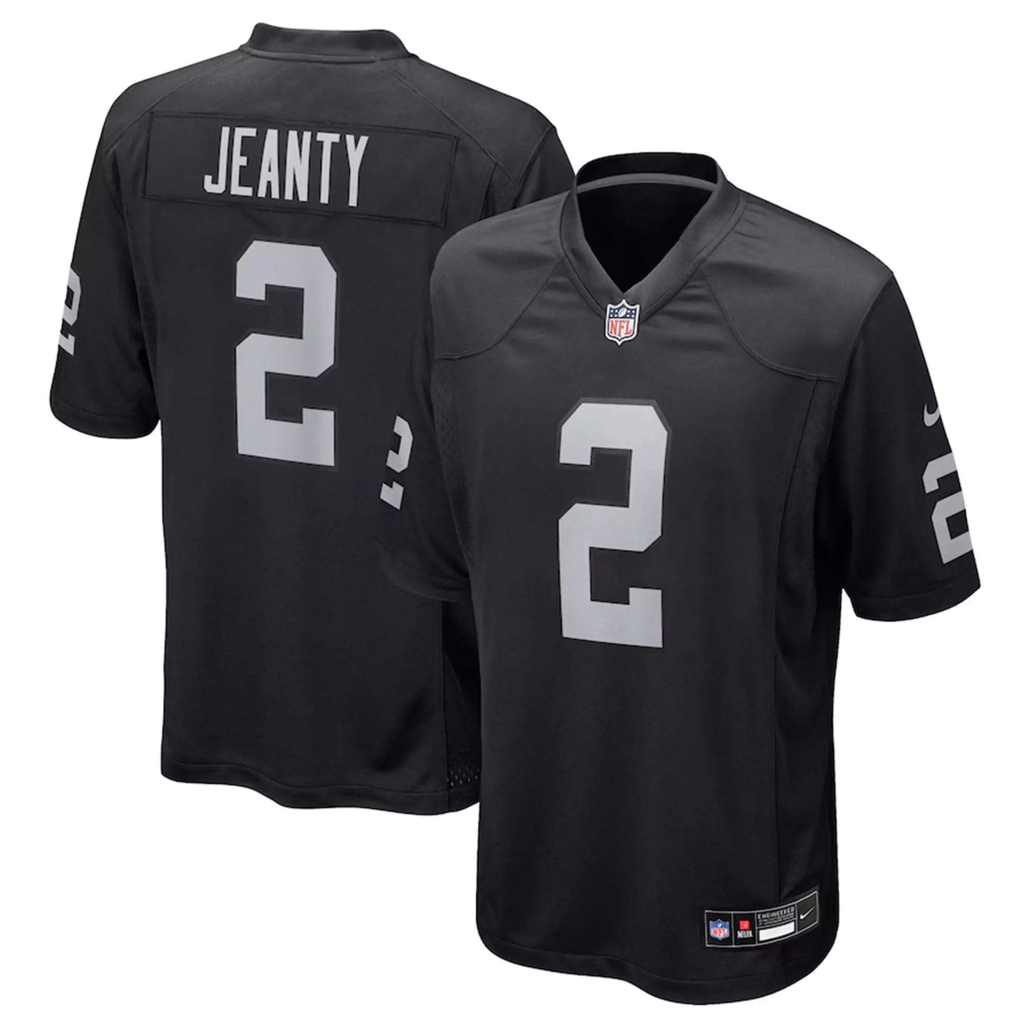 Nike Las Vegas Raiders Ashton Jeanty Game Jersey-Black - BLACK