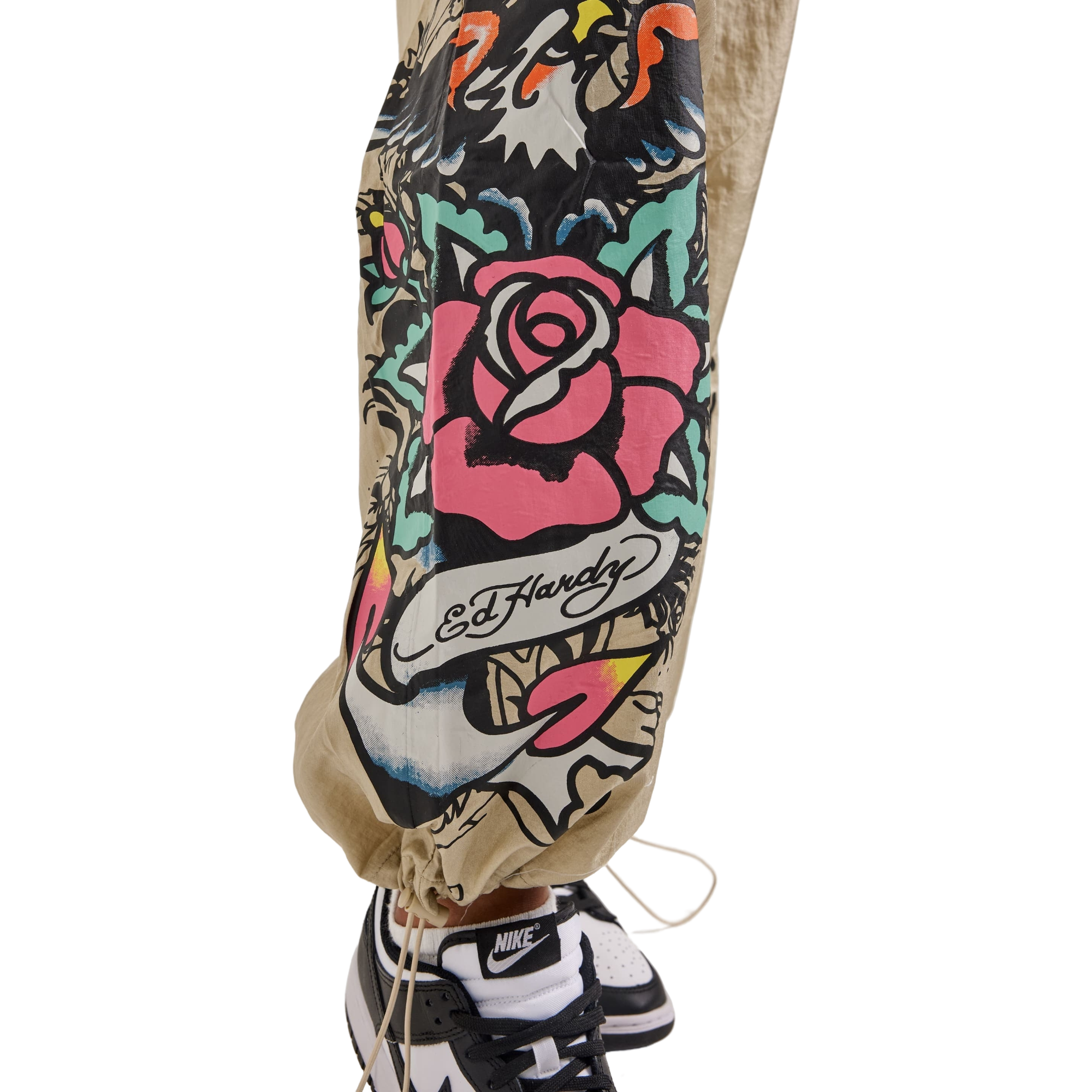 Ed Hardy Women's Eagle Anchor Nylon Pants - GOLD Thumbnail View 4