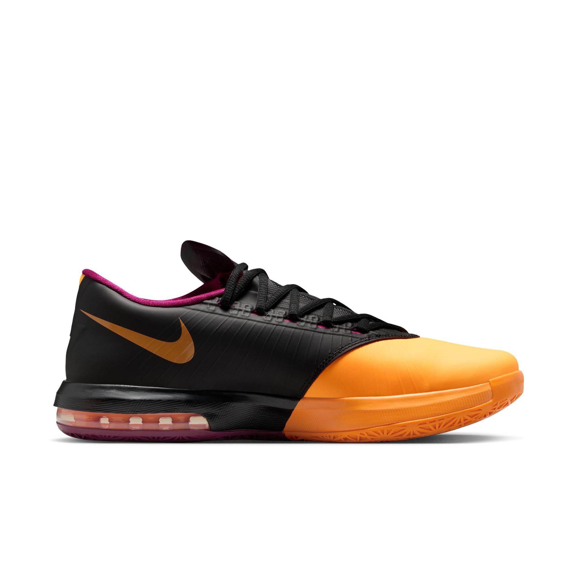 Nike Zoom KD 6 "Peanut Butter & Jelly" Men's Basketball Shoe - LASER ORANGE/RASPBERRY RED/BLACK Thumbnail View 3