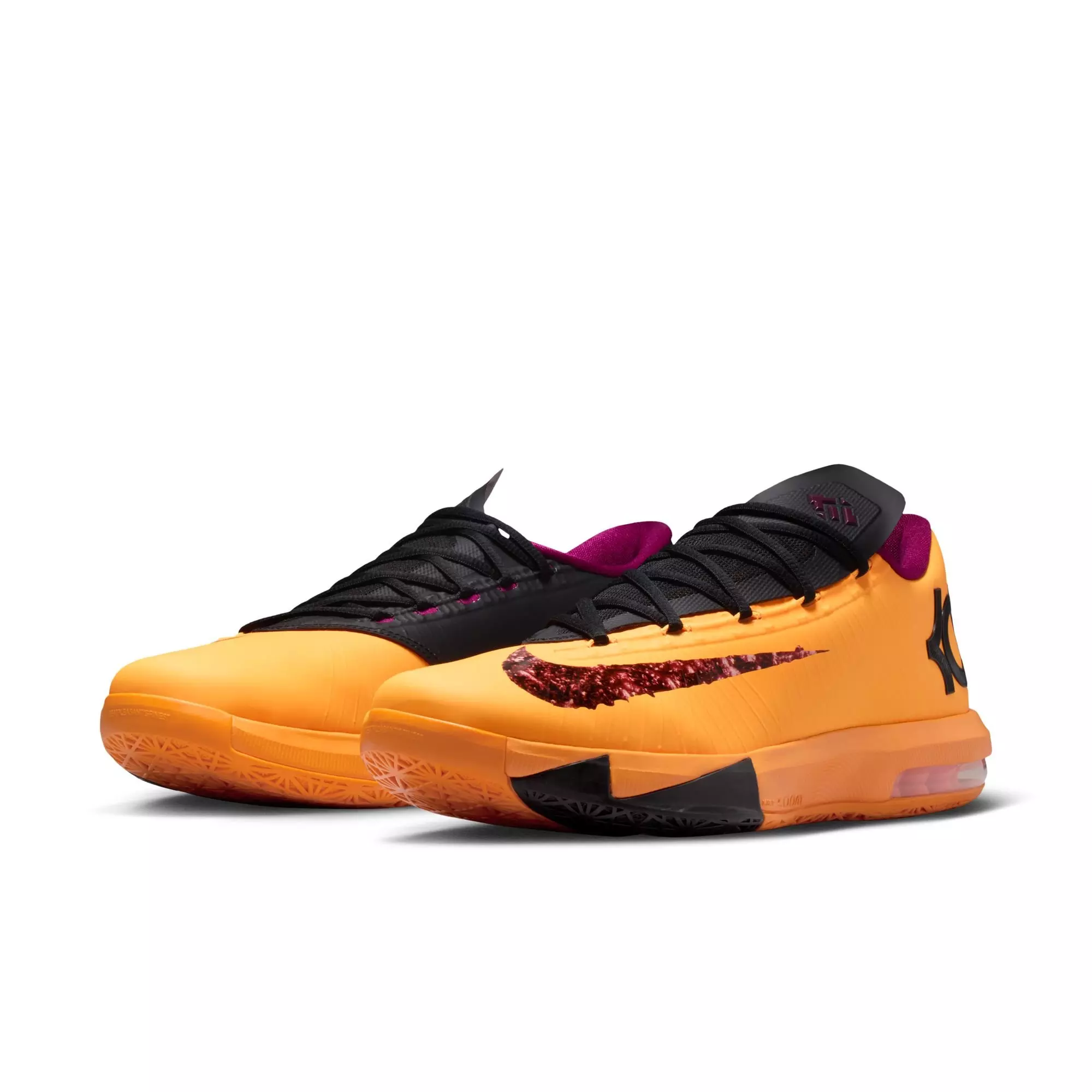 Nike Zoom KD 6 "Peanut Butter & Jelly" Men's Basketball Shoe - LASER ORANGE/RASPBERRY RED/BLACK