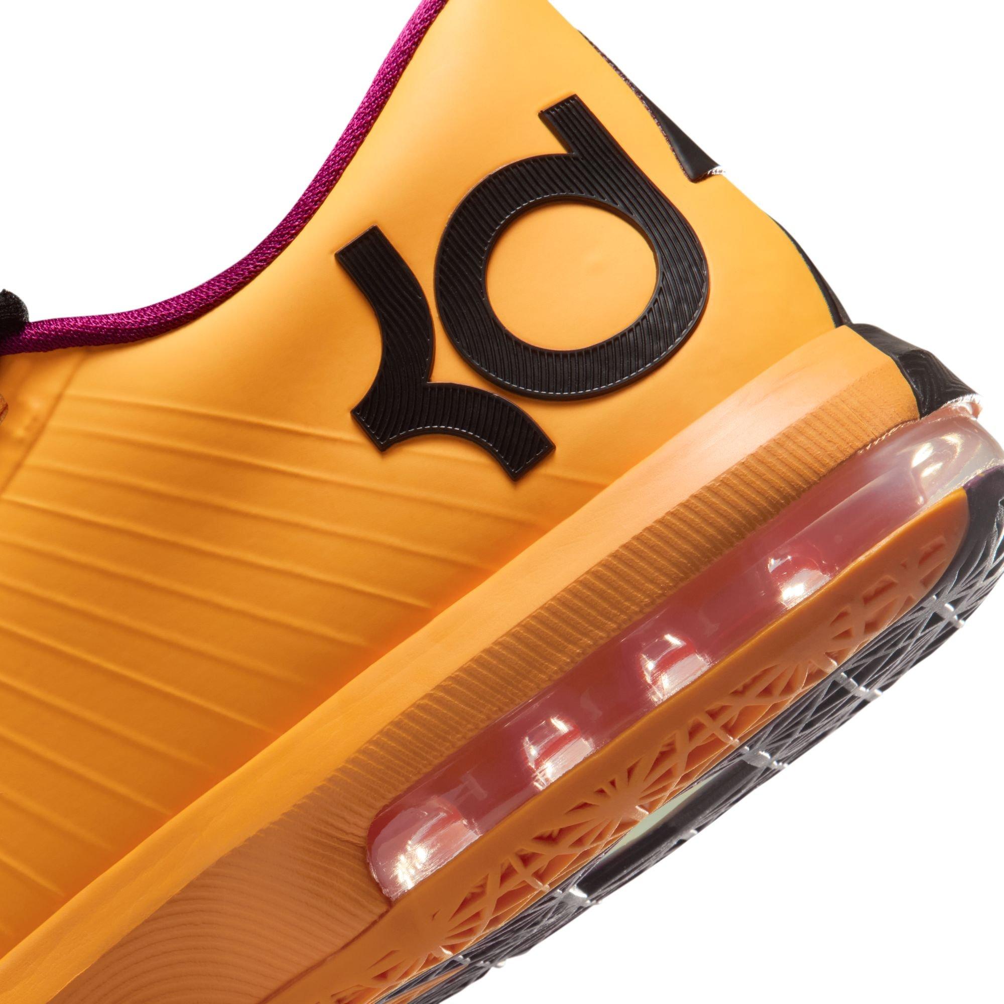 Nike Zoom KD 6 "Peanut Butter & Jelly" Men's Basketball Shoe - LASER ORANGE/RASPBERRY RED/BLACK Thumbnail View 6