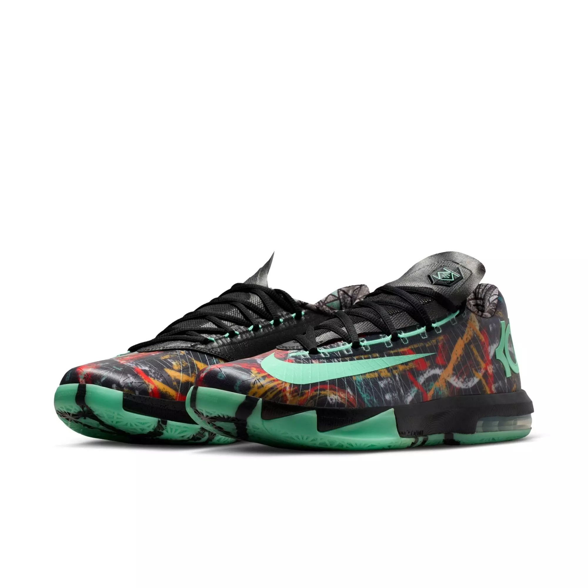 Nike Zoom KD 6 "All-Star Illusion" Men's Basketball Shoe - GREEN GLOW/BLACK