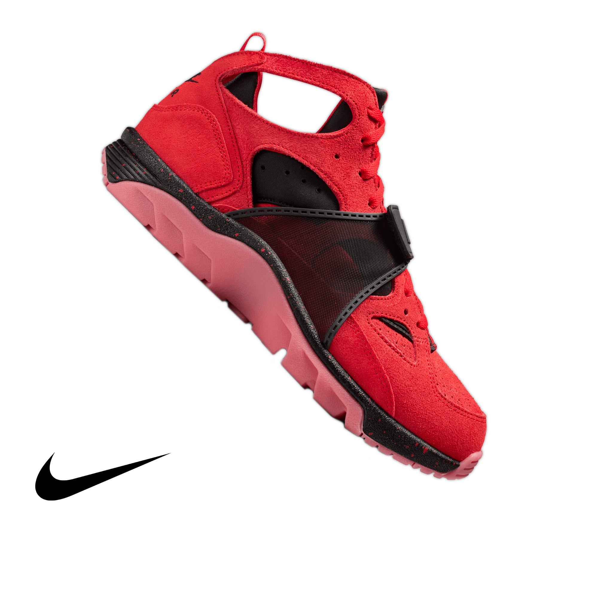 Nike Air Trainer Huarache "Challenge Red" Men's Shoe - CHALLENGE RED/BLACK Thumbnail View 1