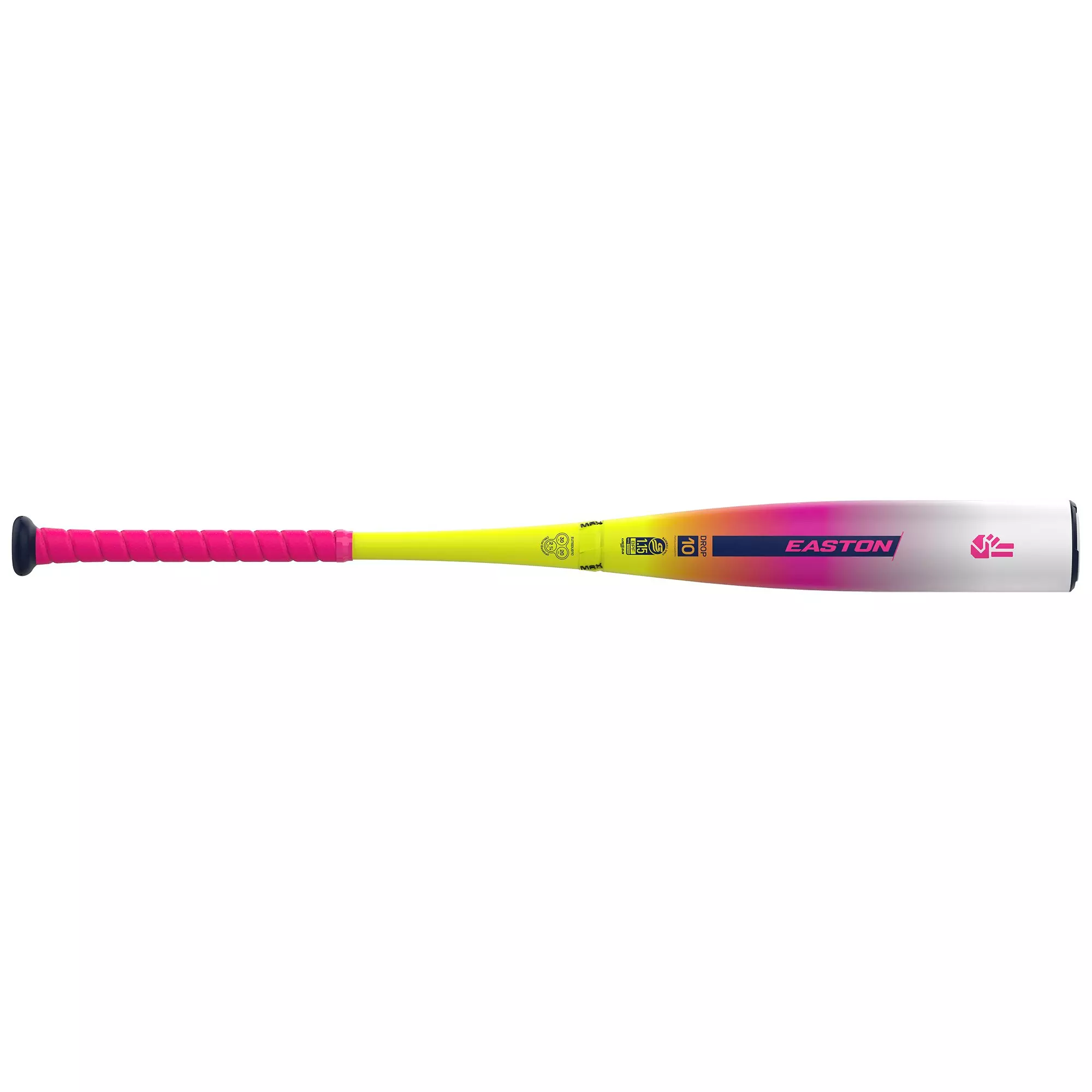 Easton The Dub USSSA Baseball Bat (-10) 2025 - PINK/YELLOW