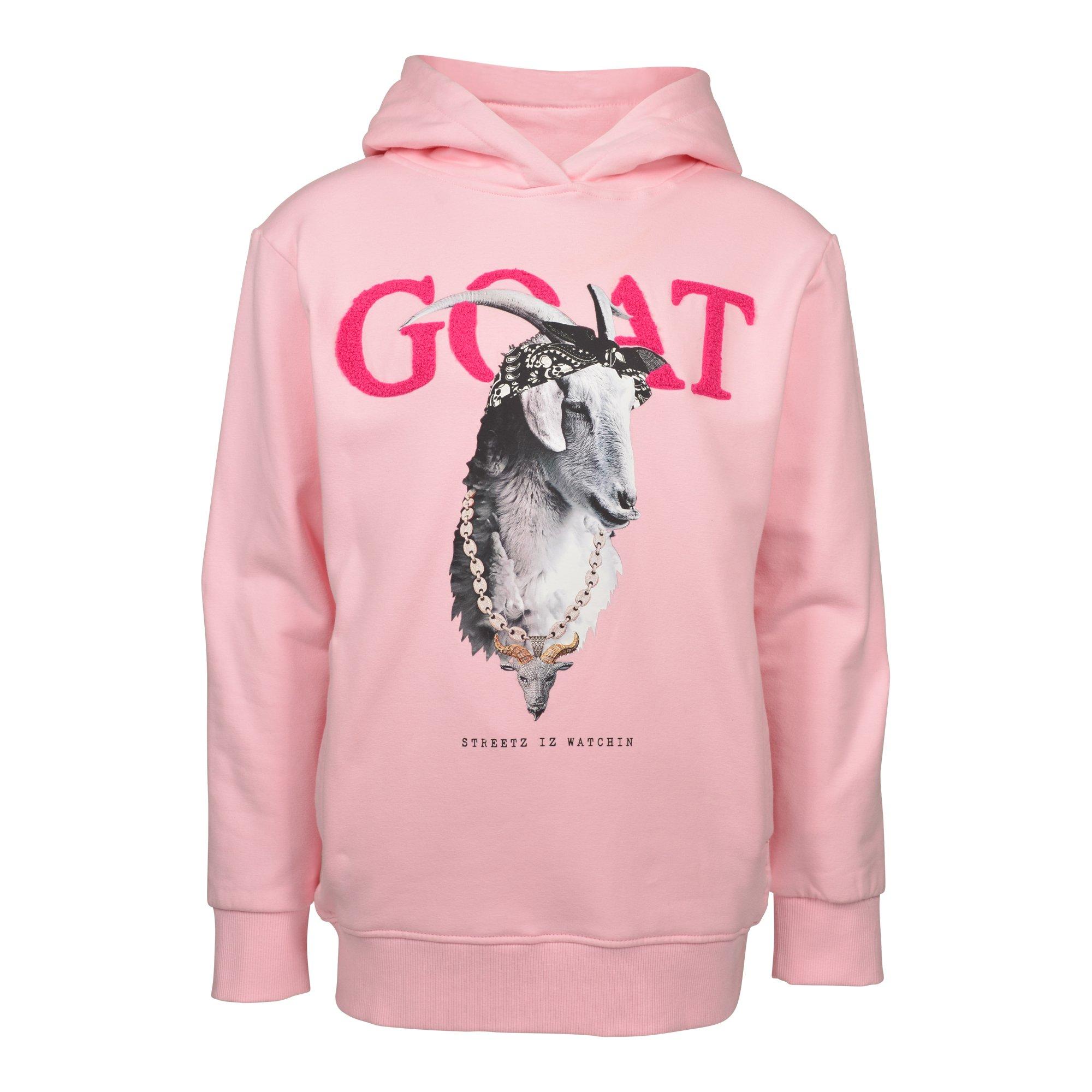 トップス gadid anoniem BEGBIE Pink Girls GOAT Hoodie Oversized Sweatshirt | Hibbett