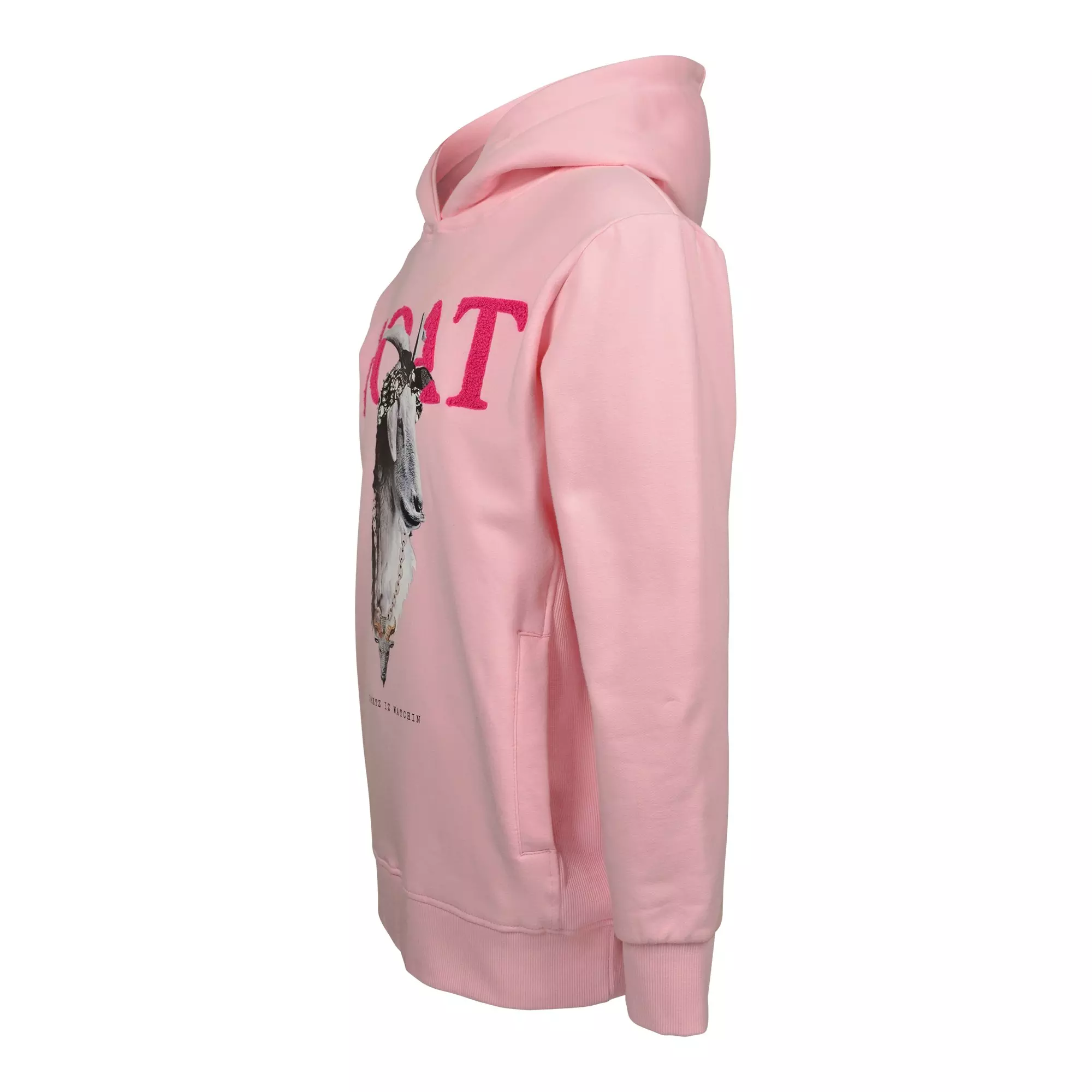 Streetz Iz Watchin Big Girls' GOAT Hoodie - Pink - PINK