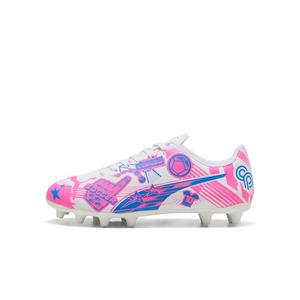 PUMA Ultra Christian Pulisic Legacy "White/Poison Pink/Ultra Blue" Preschool Kids' Soccer Cleat
