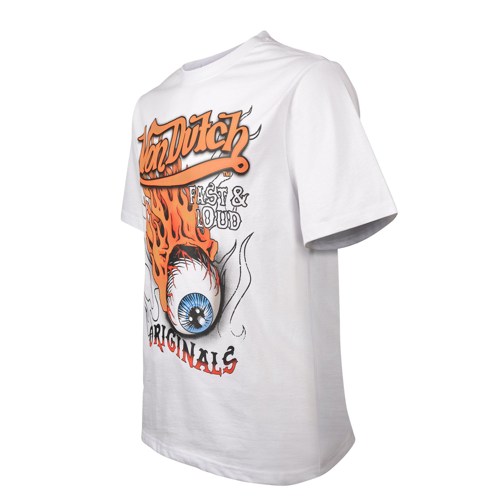 Von Dutch Men's Originals Standard Tee - WHITE Thumbnail View 3