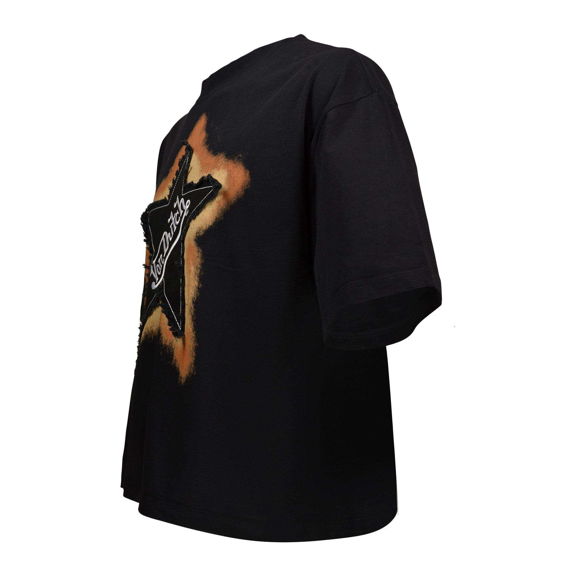 Von Dutch Men's Star Cropped Tee - BLACK Thumbnail View 3