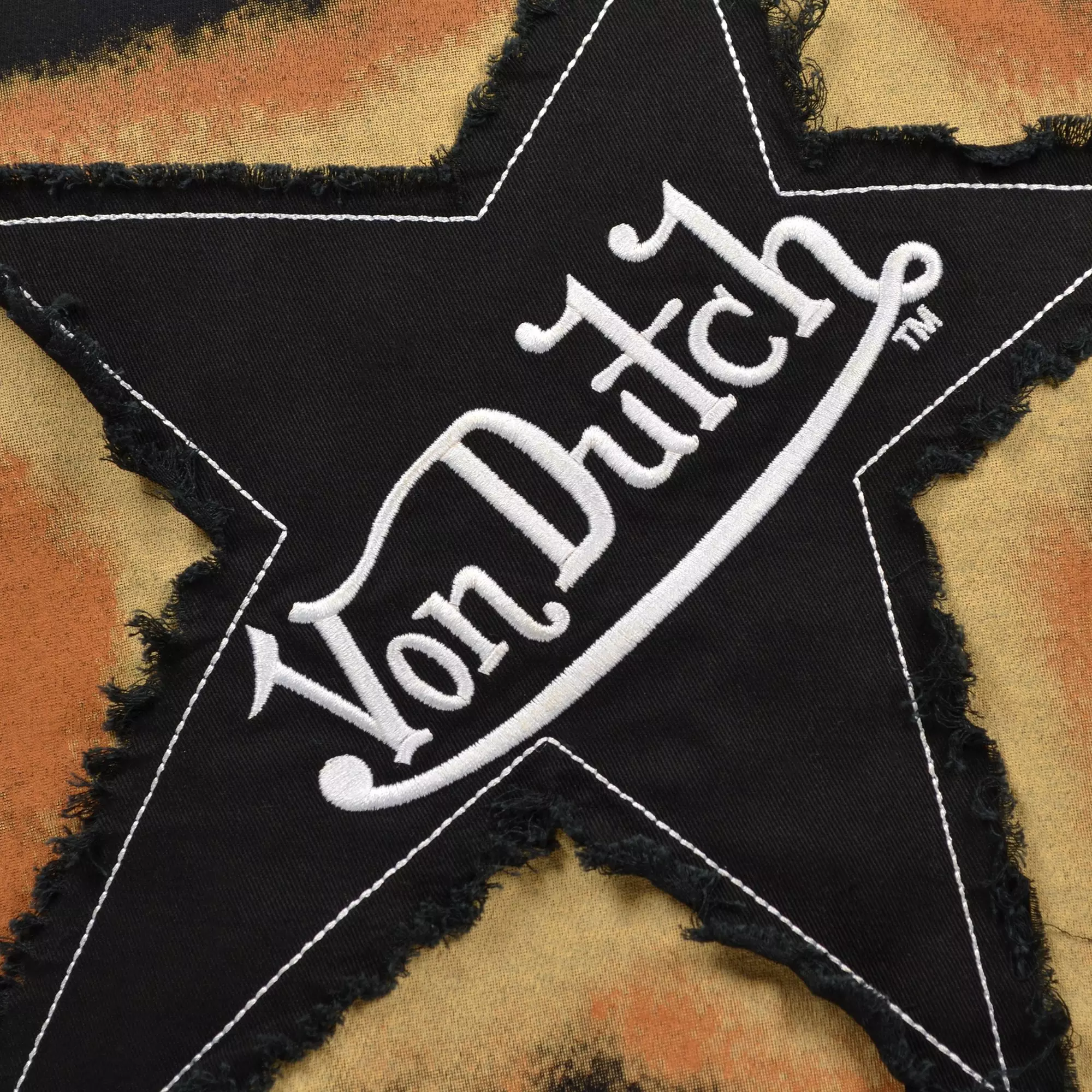 Von Dutch Men's Star Cropped Tee - BLACK