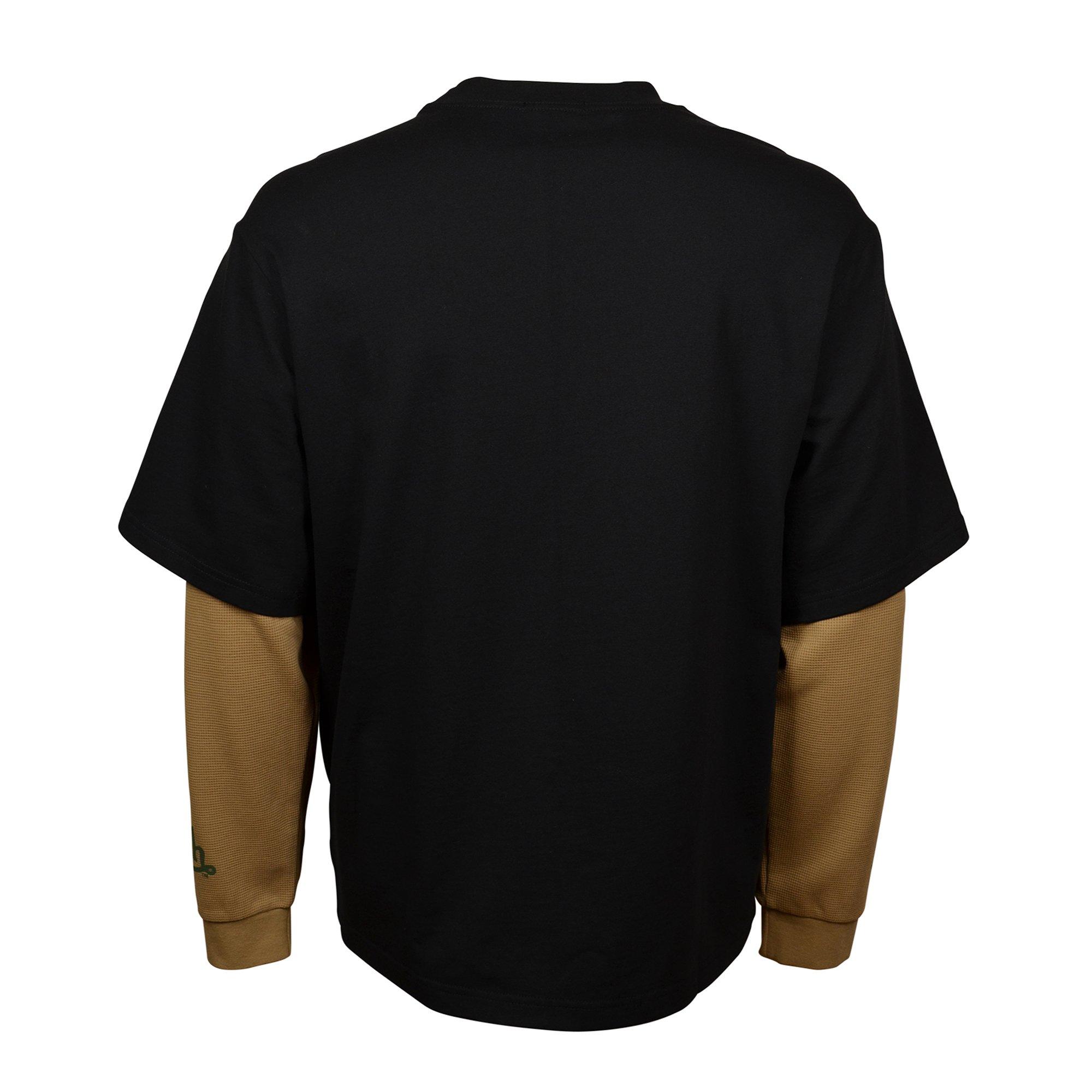 Von Dutch Men's Skull 2fer Tee - Black/Tan - BLACK/TAN Thumbnail View 2