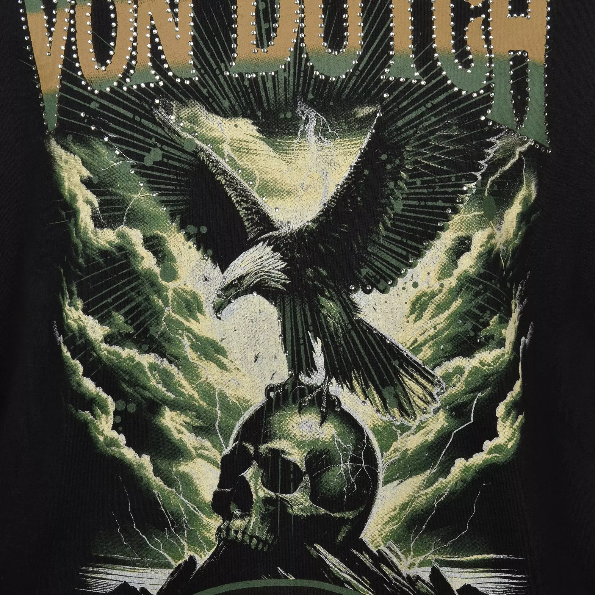 Von Dutch Men's Skull 2fer Tee - Black/Tan