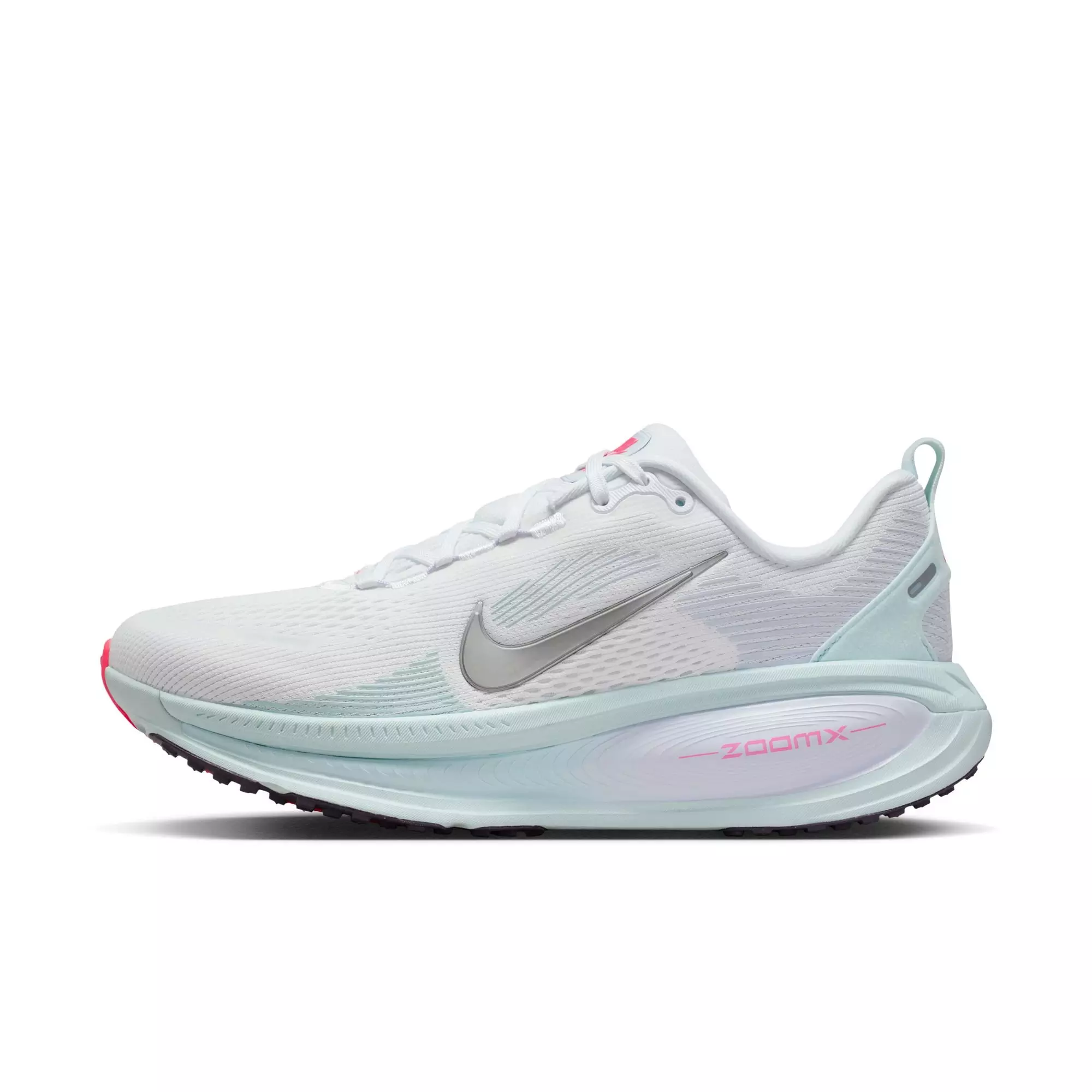 Nike Vomero 18 "White/Metallic Silver/Glacier Blue" Women's Road Running Shoe - WHITE/BLUE/PINK