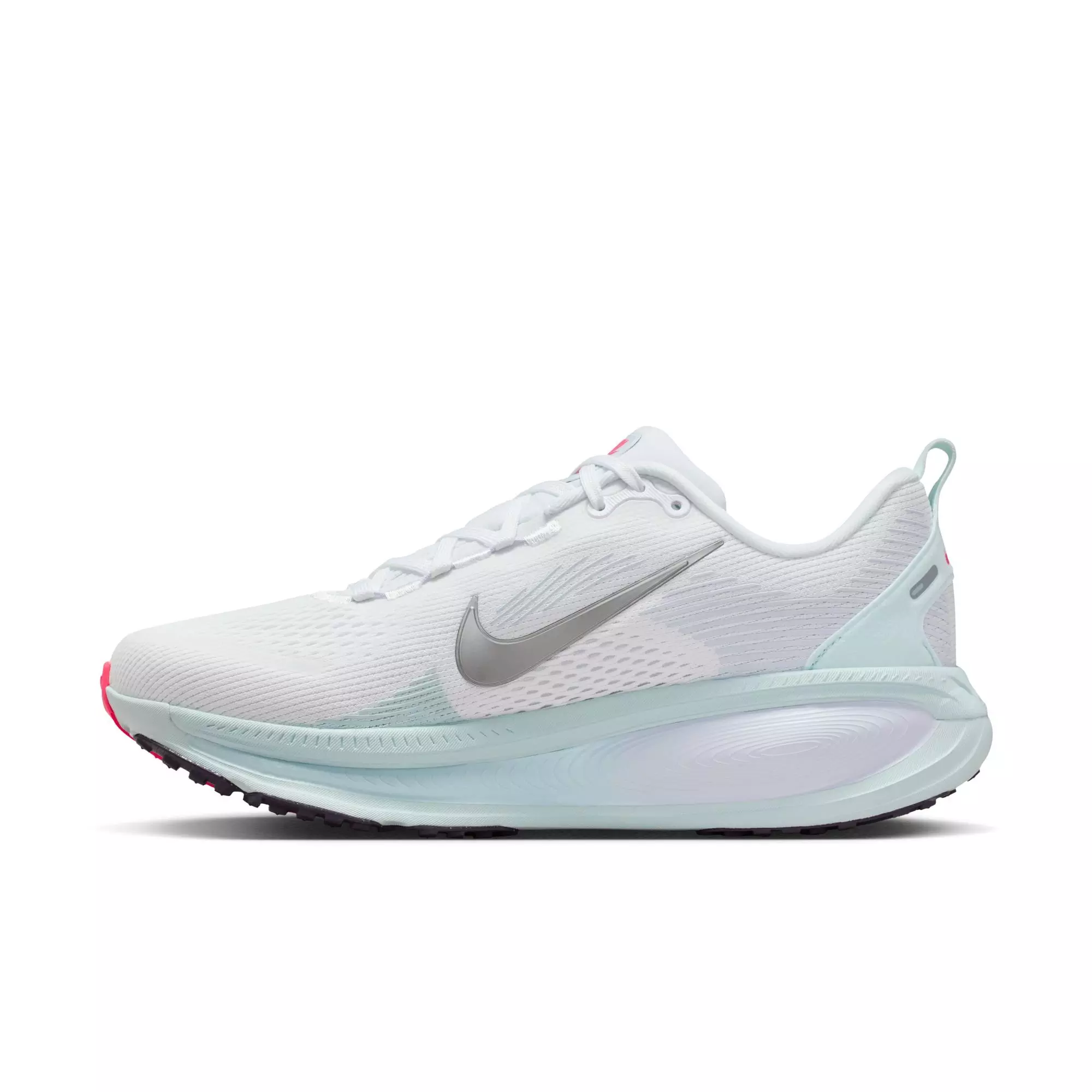 Nike Vomero 18 "White/Metallic Silver/Glacier Blue" Women's Road Running Shoe - WHITE/BLUE/PINK