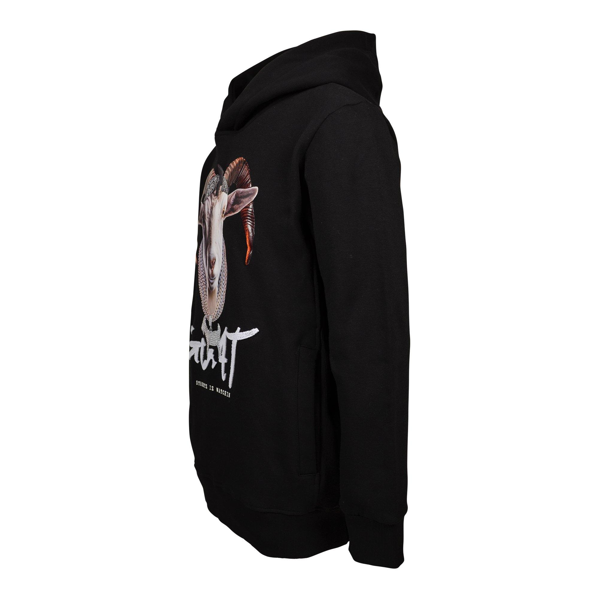 Streetz Iz Watchin Big Boys' GOAT Hoodie - Black