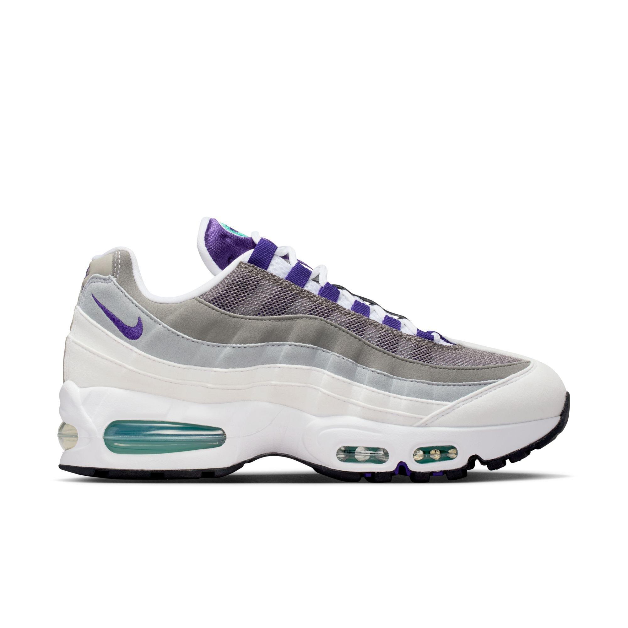 Nike Air Max 95 OG "White/Court Purple/Emerald Green" Women's Shoe - WHITE/PURPLE Thumbnail View 1