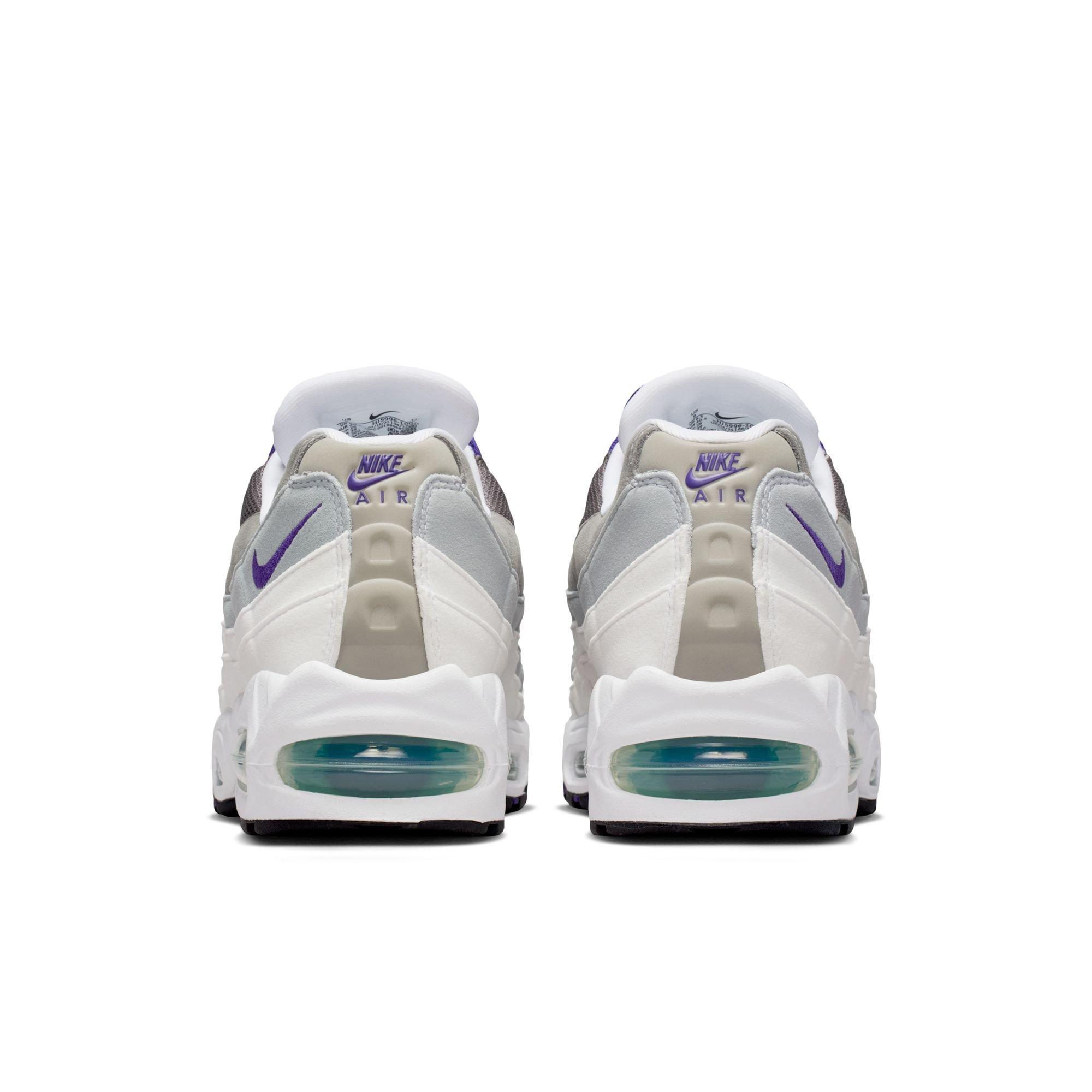 Nike Air Max 95 OG "White/Court Purple/Emerald Green" Women's Shoe - WHITE/PURPLE Thumbnail View 6