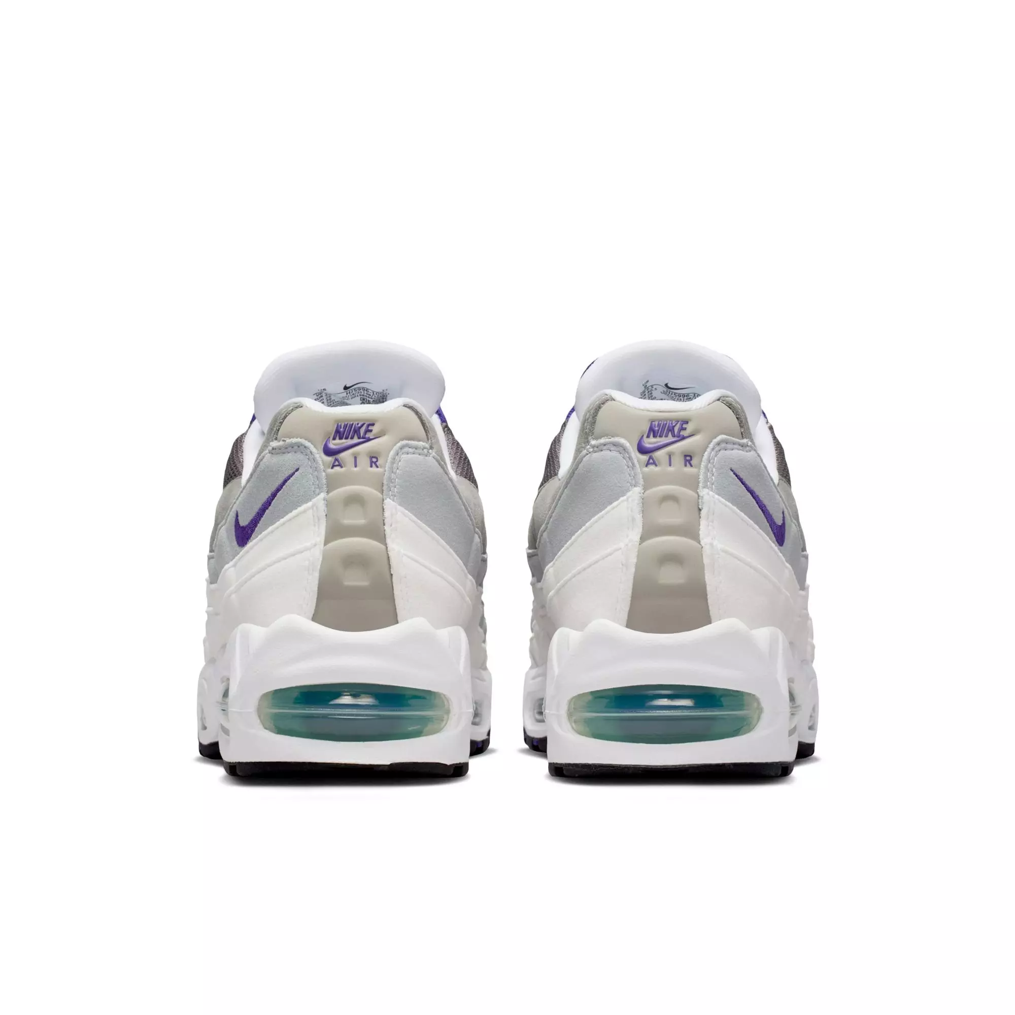 Nike Air Max 95 OG "White/Court Purple/Emerald Green" Women's Shoe - WHITE/PURPLE