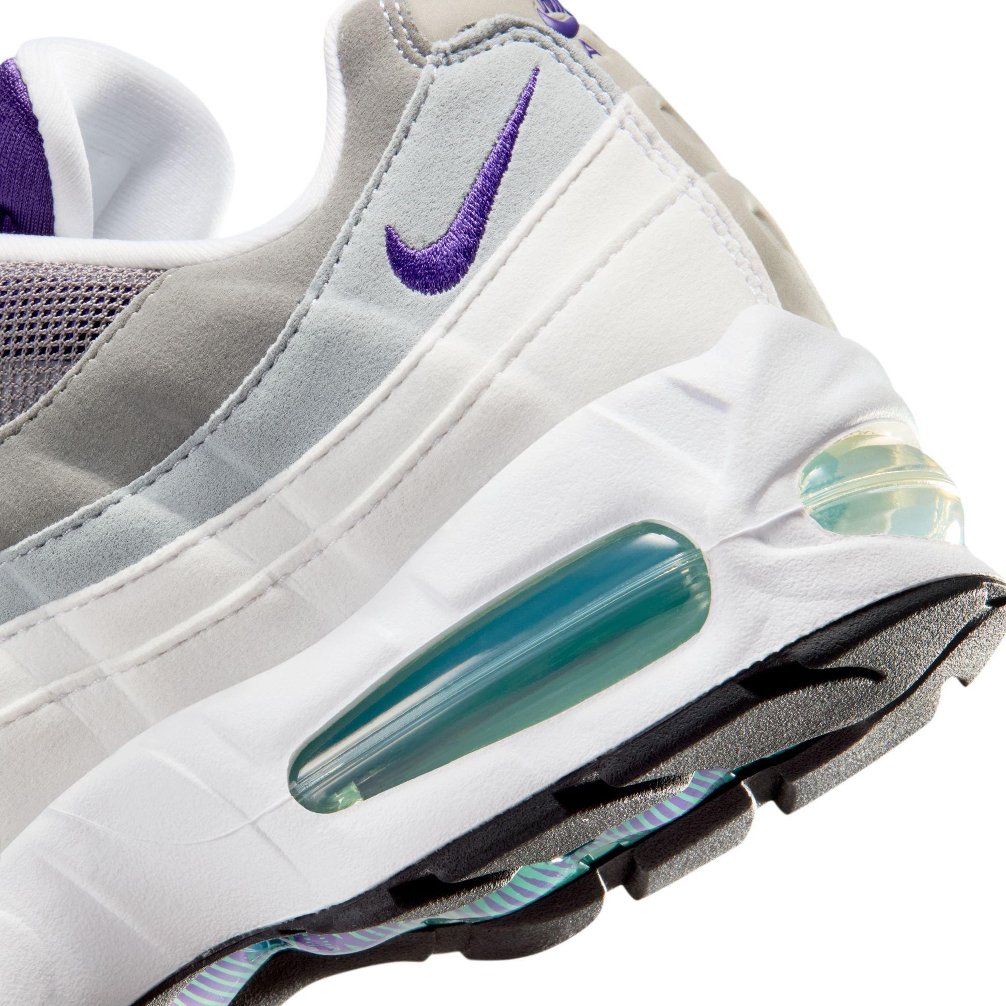 Nike Air Max 95 OG "White/Court Purple/Emerald Green" Women's Shoe - WHITE/PURPLE Thumbnail View 9