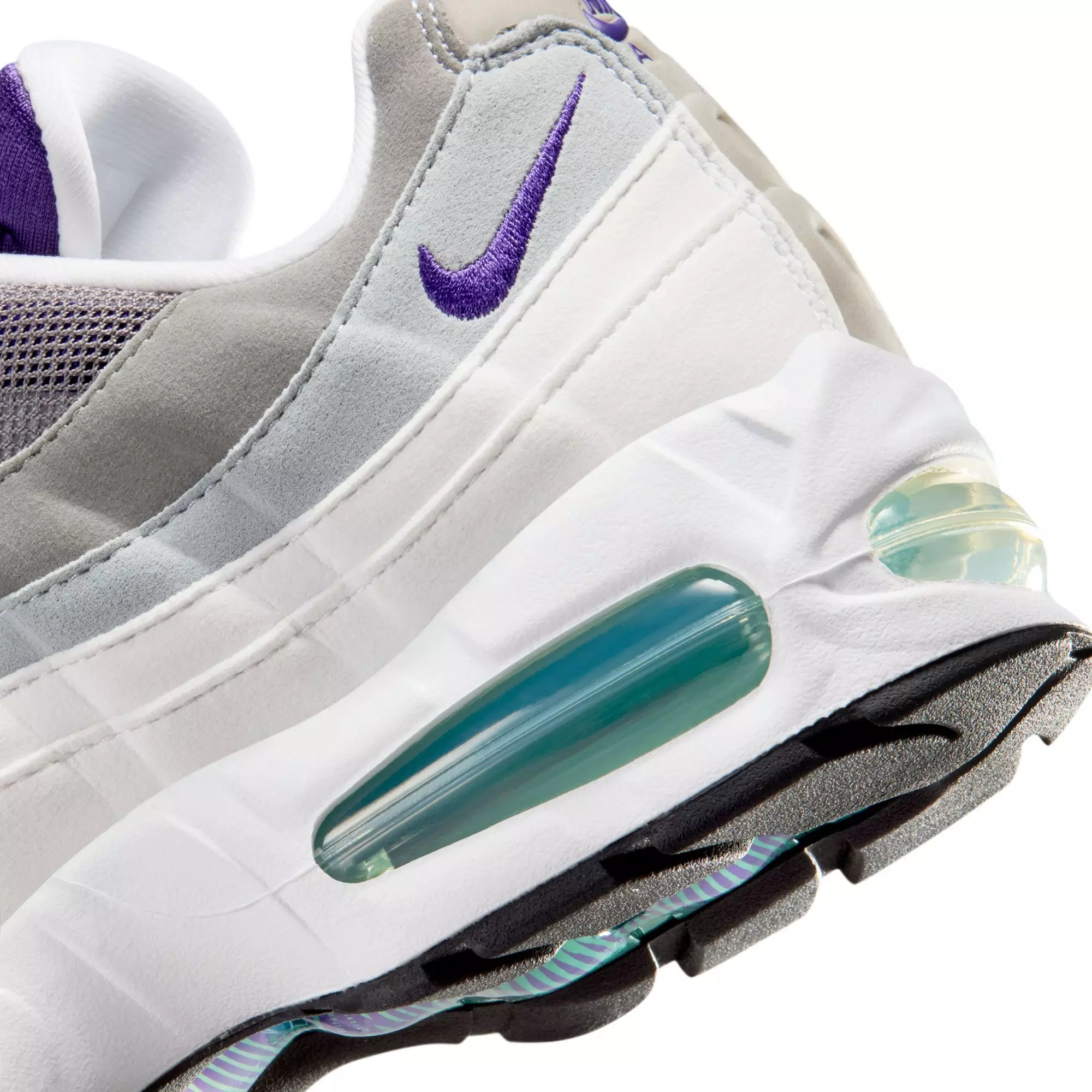 Nike Air Max 95 OG "White/Court Purple/Emerald Green" Women's Shoe - WHITE/PURPLE