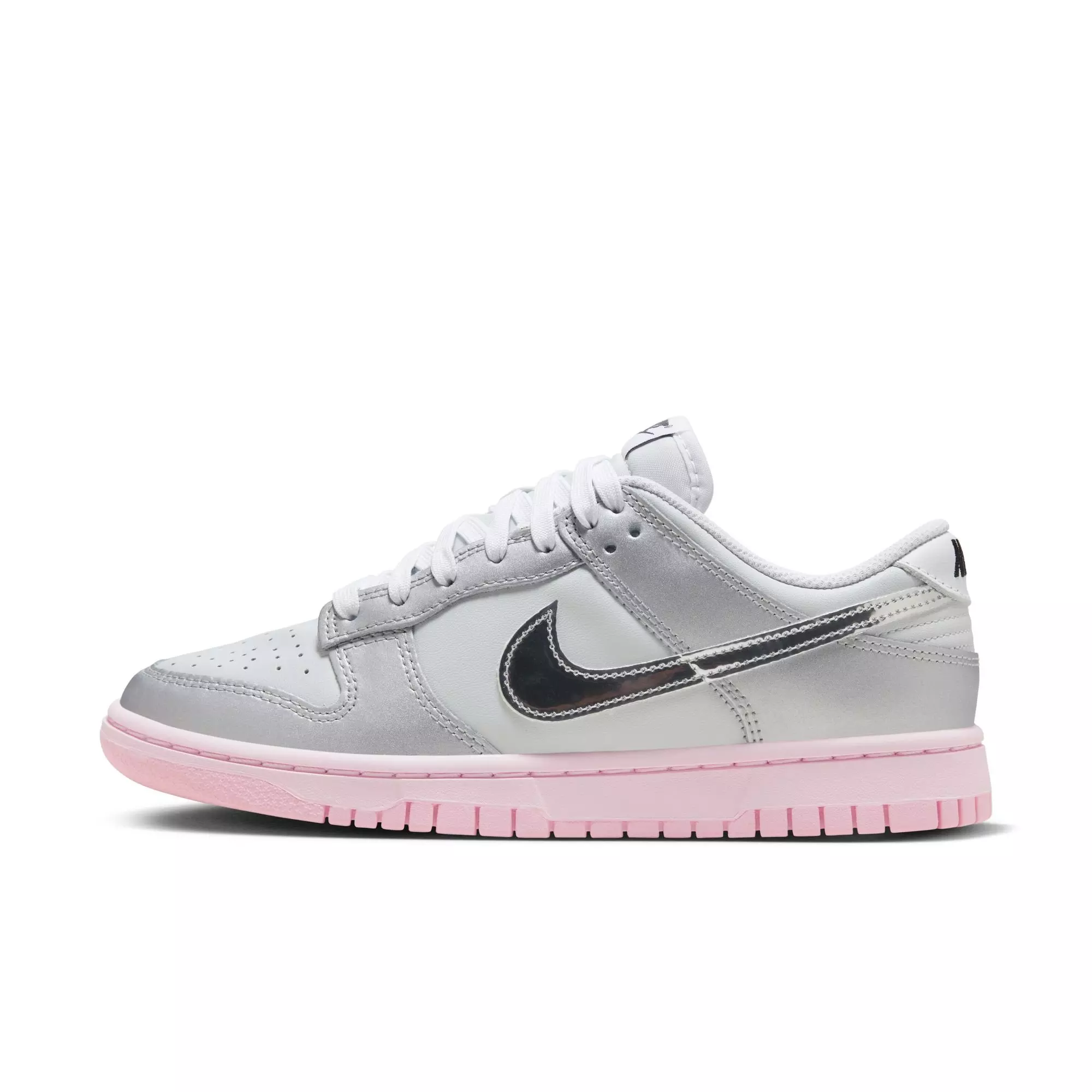 Nike Dunk Low LX "Photon Dust/Metallic Silver/Pink Foam" Women's Shoe - GREY/PINK