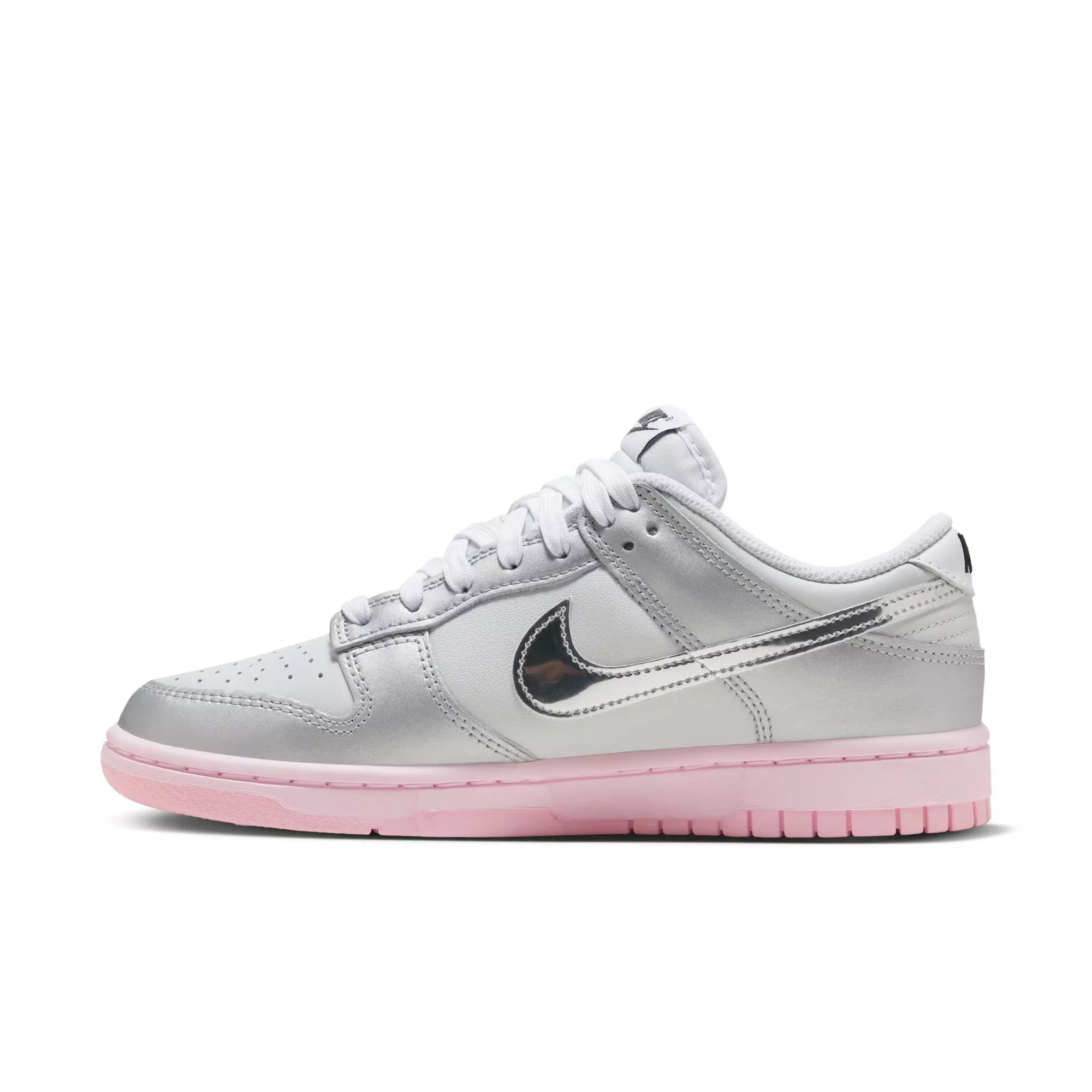 Nike Dunk Low LX "Photon Dust/Metallic Silver/Pink Foam" Women's Shoe - GREY/PINK
