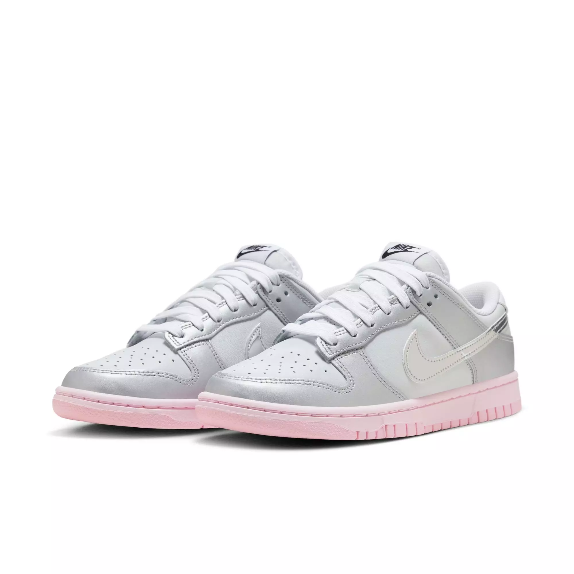 Nike Dunk Low LX "Photon Dust/Metallic Silver/Pink Foam" Women's Shoe - GREY/PINK