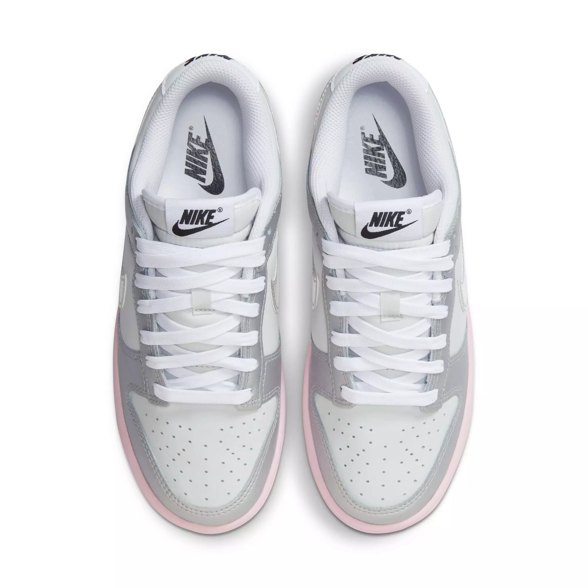 Nike Dunk Low LX "Photon Dust/Metallic Silver/Pink Foam" Women's Shoe - GREY/PINK